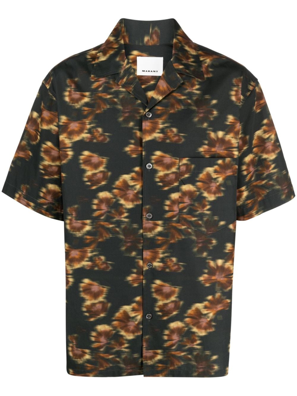 MARANT Lazlo floral-print shirt - Black von MARANT