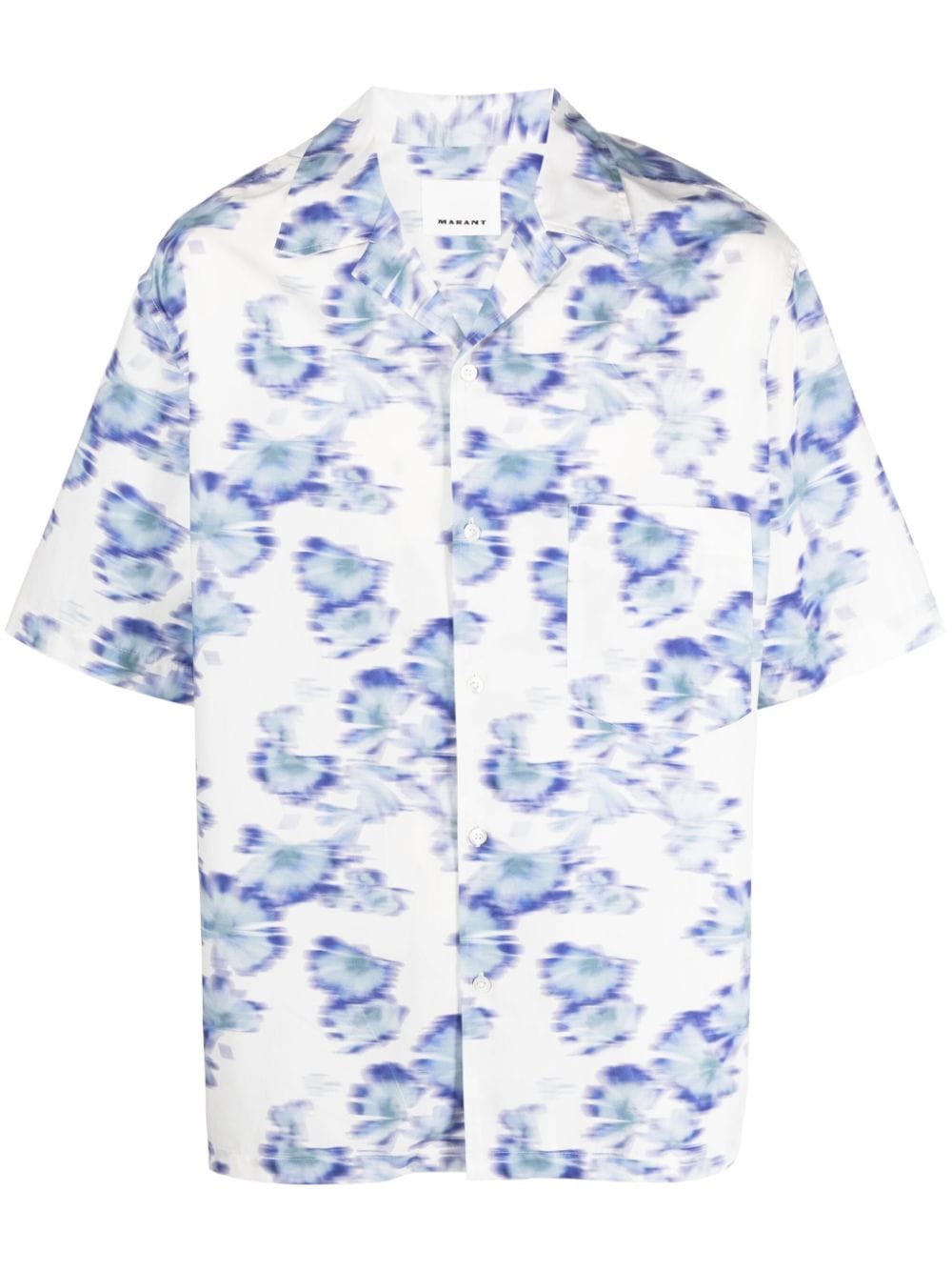 MARANT Lazlo floral-print shirt - Blue von MARANT