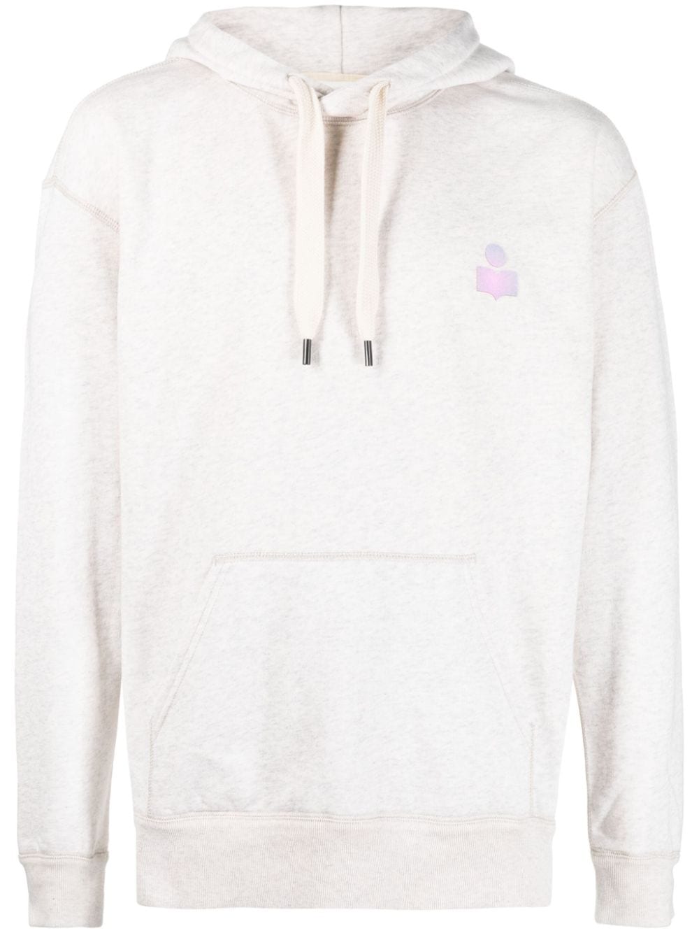 MARANT Malek logo-print hooded sweatshirt - Neutrals von MARANT