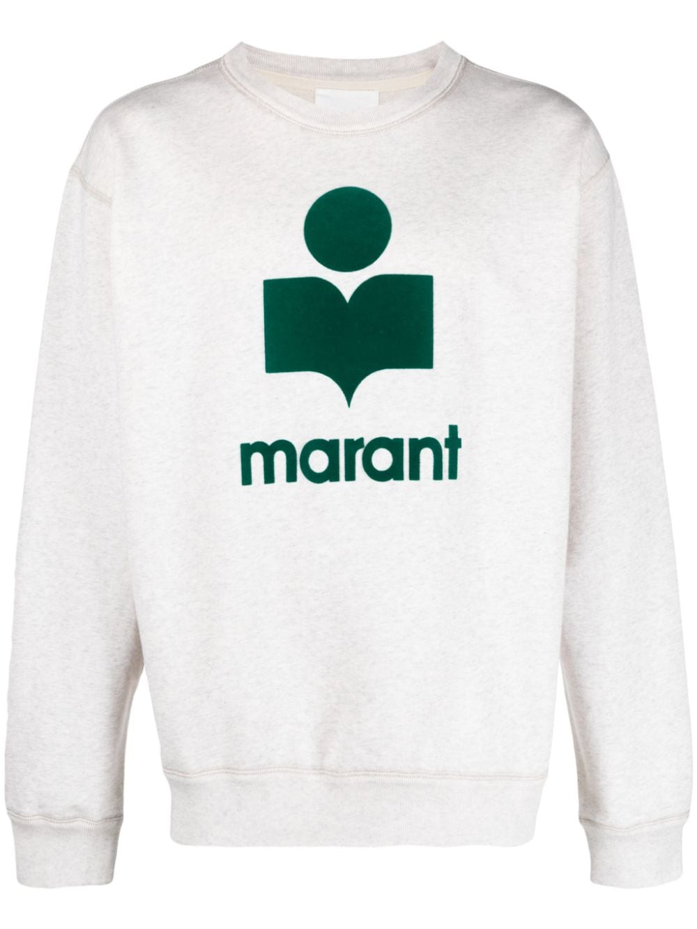 MARANT Mikoy flocked-logo sweatshirt - Grey von MARANT
