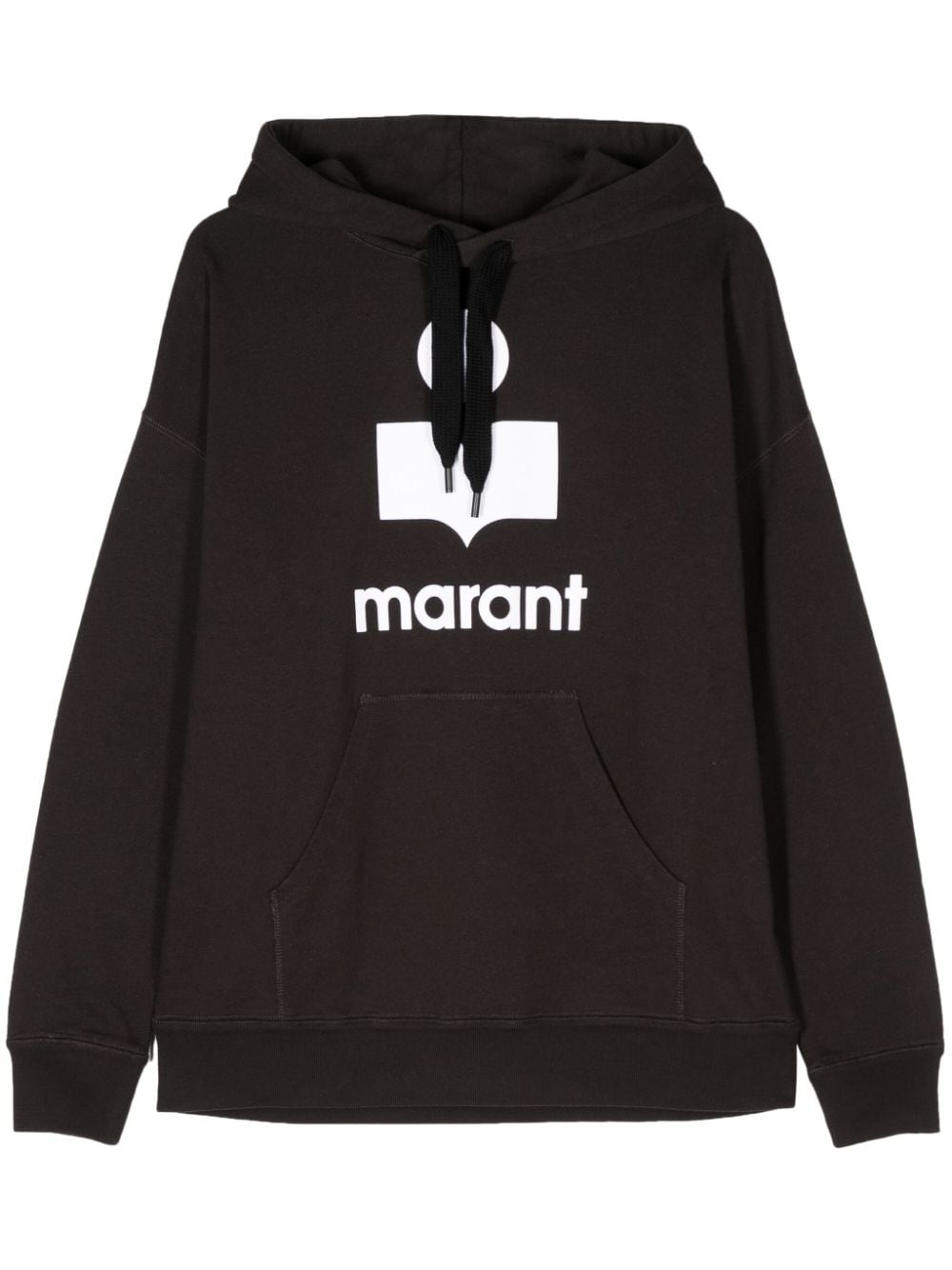 MARANT Miley logo-print hoodie - Black von MARANT