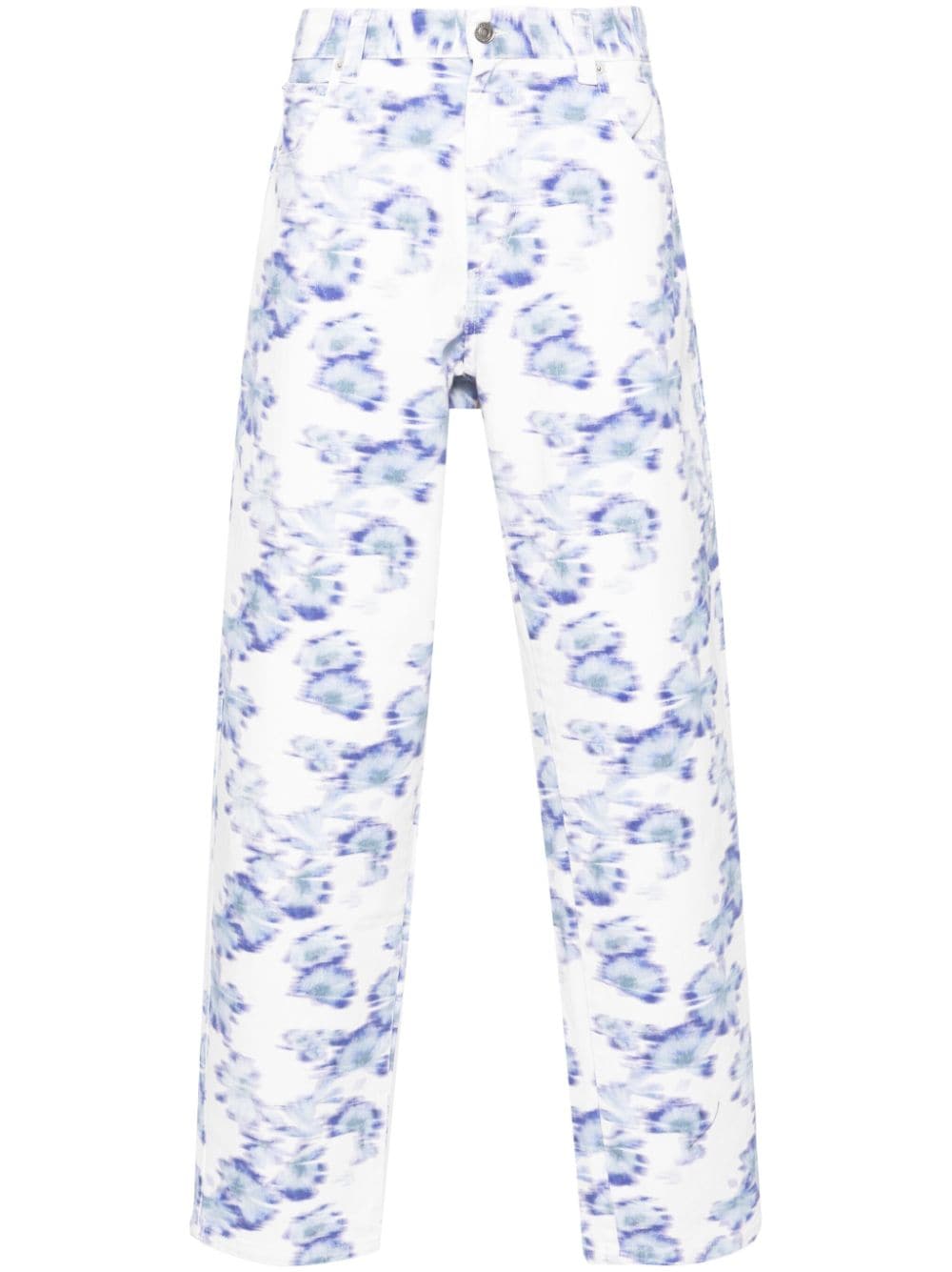 MARANT floral-print wide-leg jeans - White von MARANT