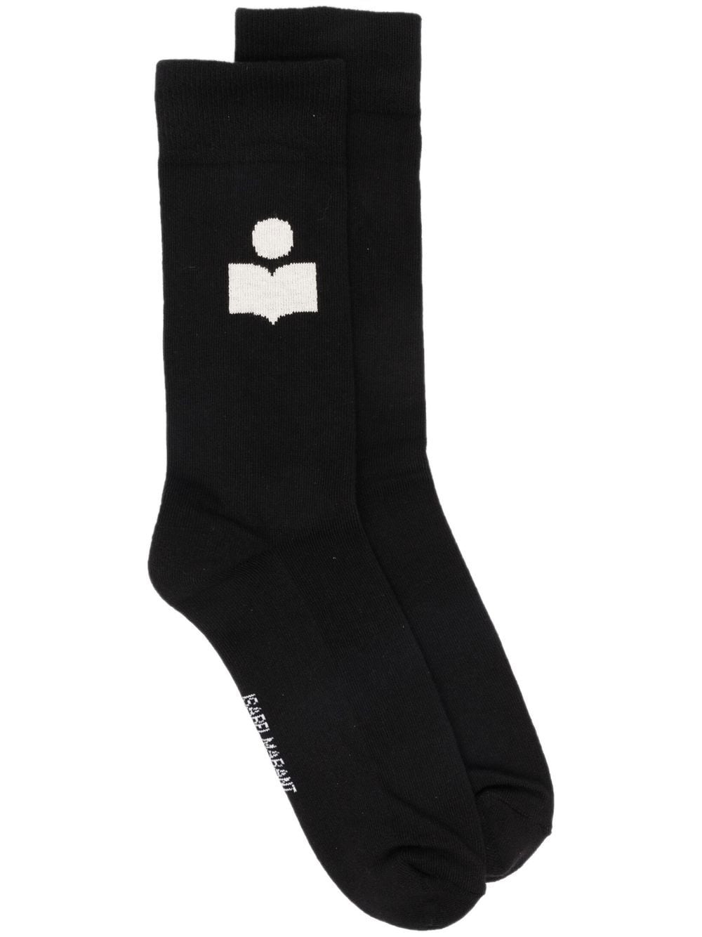 MARANT intarsia-knit logo socks - Black von MARANT