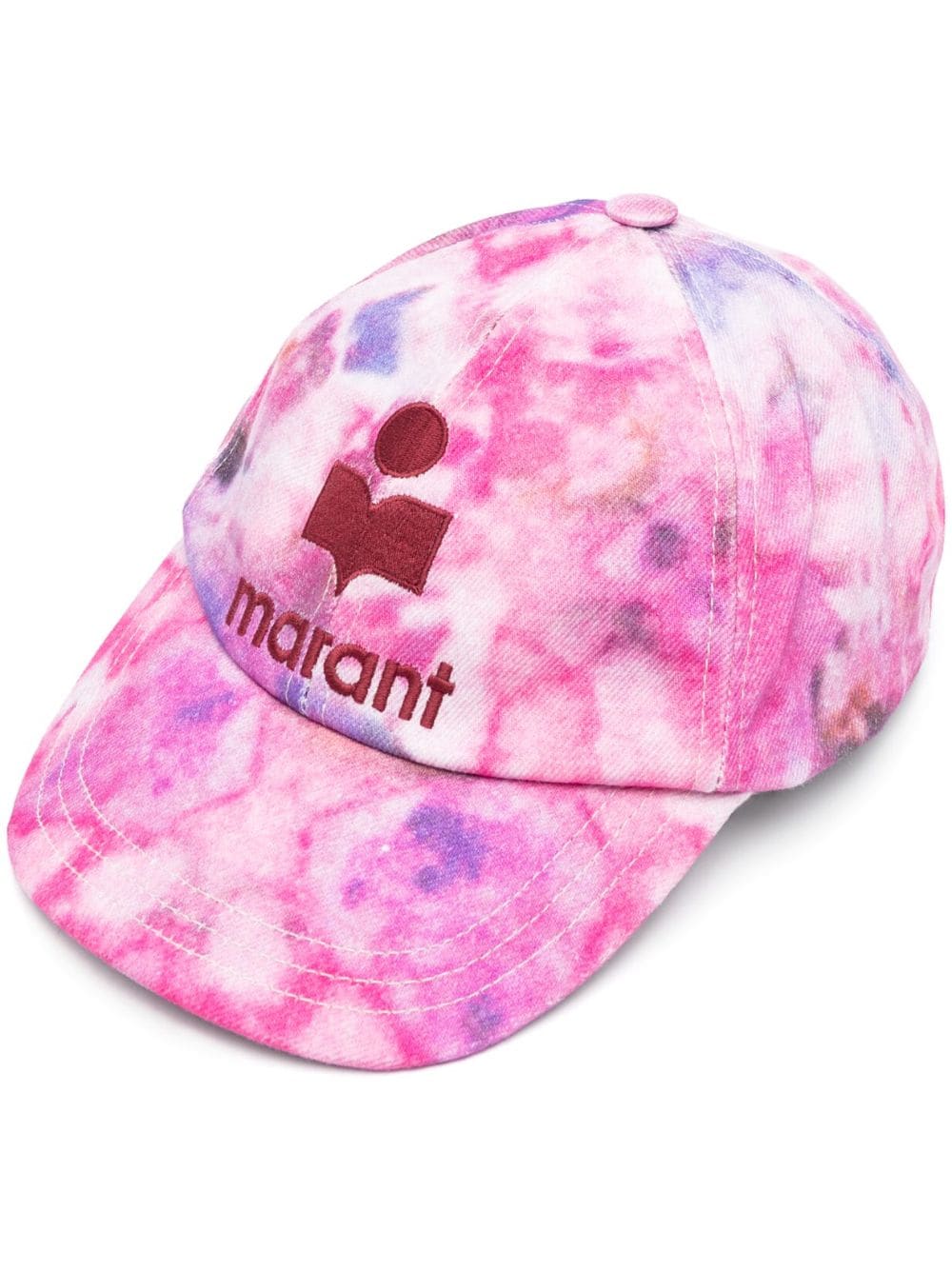 ISABEL MARANT logo-embroidered tie-dye cap - Pink von ISABEL MARANT