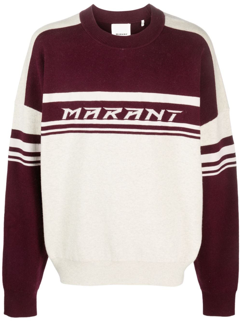 MARANT logo intarsia-knit jumper - Red von MARANT