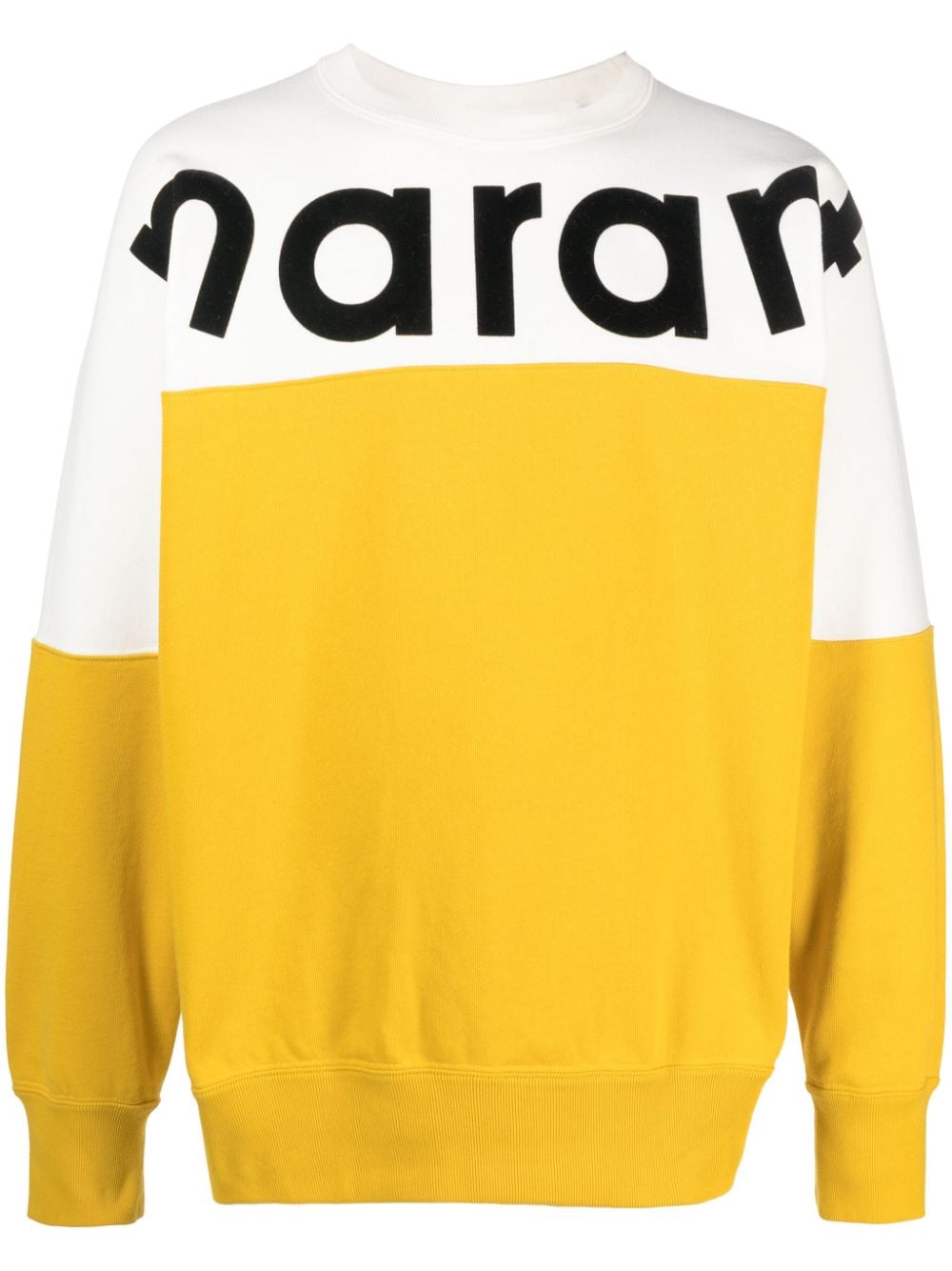 MARANT logo-print colour-block sweatshirt - Yellow von MARANT