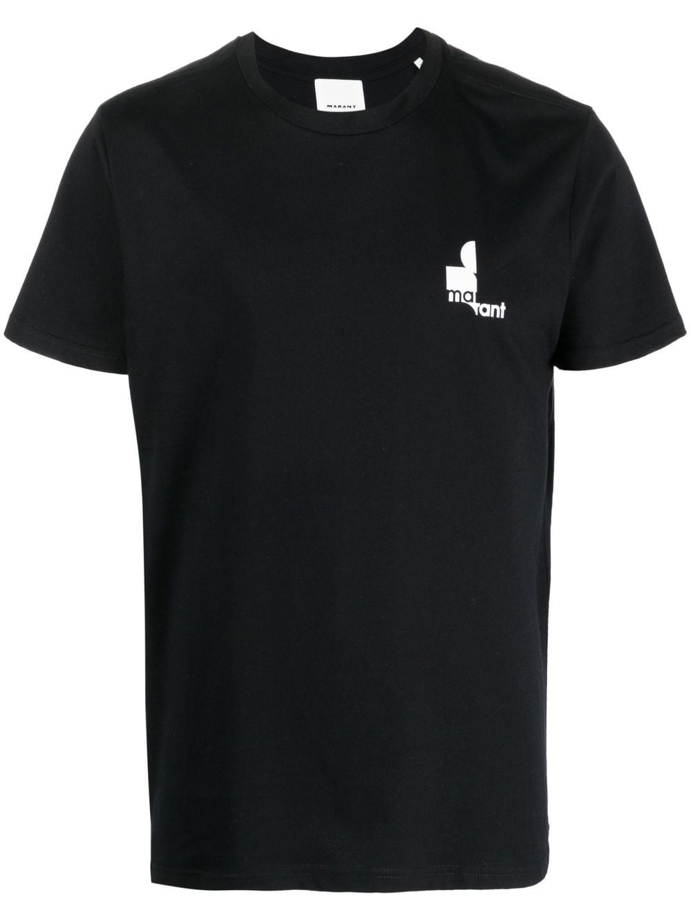 MARANT logo print cotton T-shirt - Black von MARANT