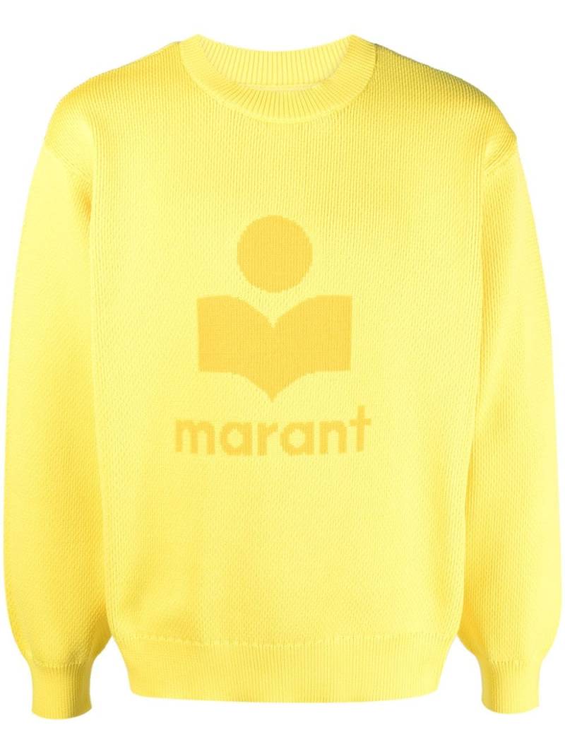 MARANT logo-print crew-neck sweatshirt - Yellow von MARANT