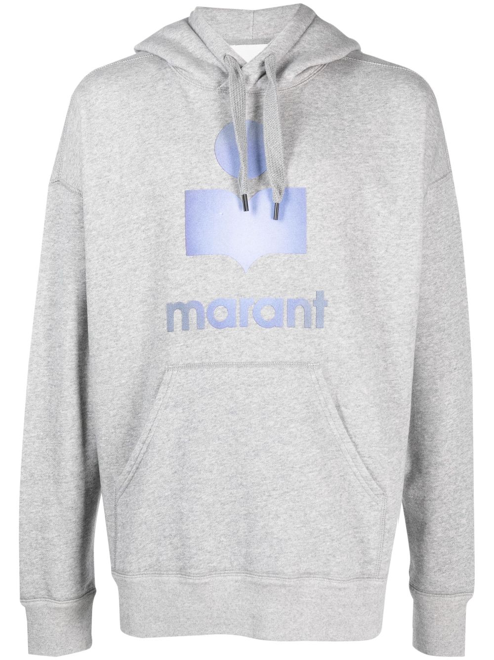 MARANT logo-print drawstring hoodie - Grey von MARANT