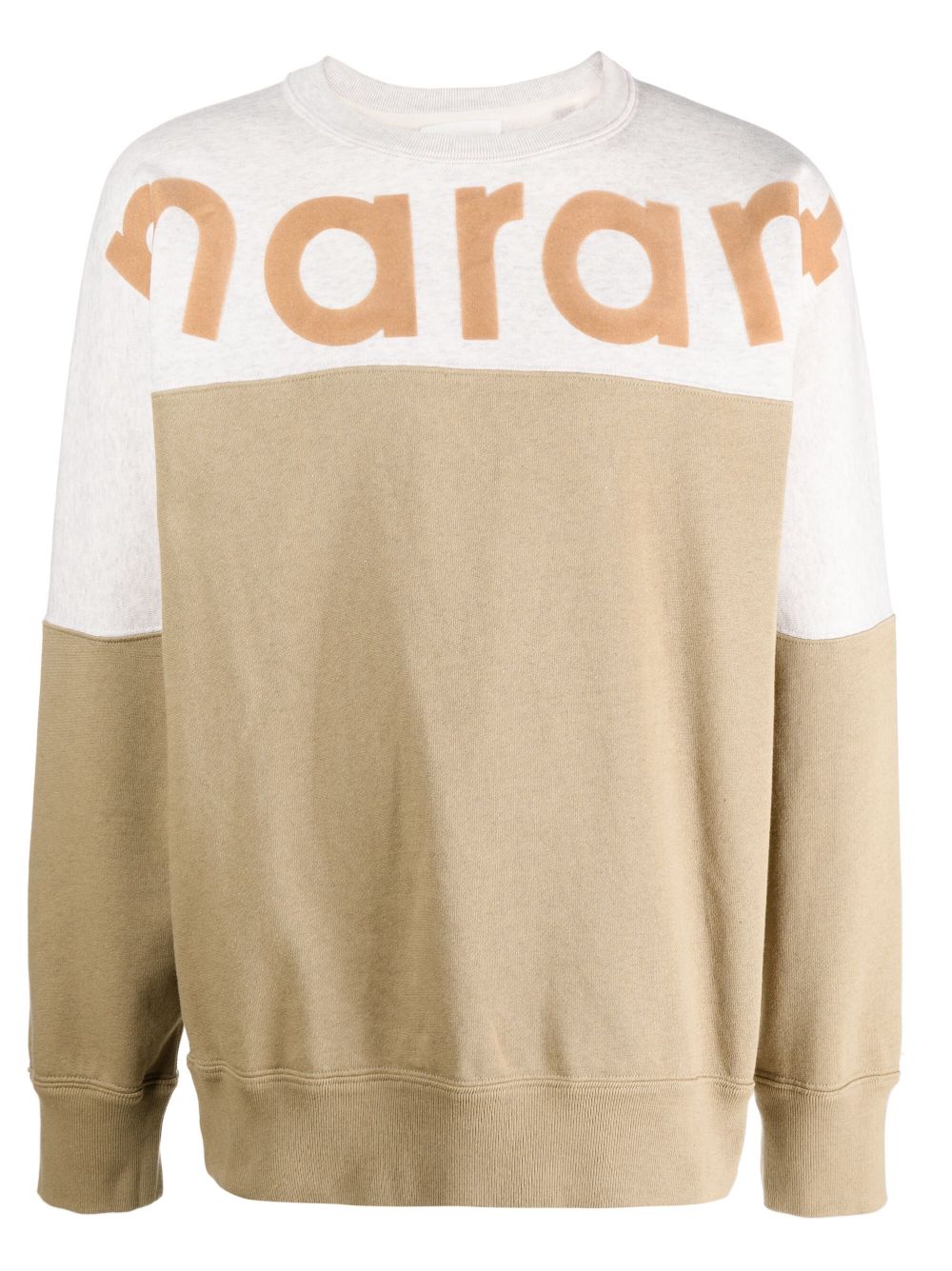MARANT logo-print ribbed sweatshirt - Green von MARANT