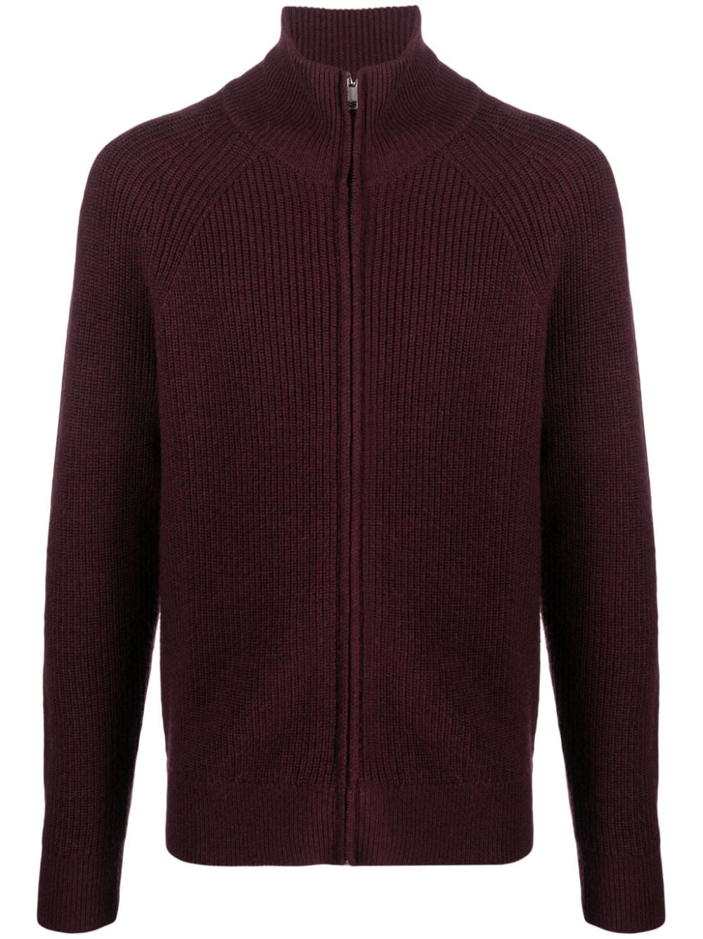 MARANT ribbed-knit merino wool cardigan - Red von MARANT