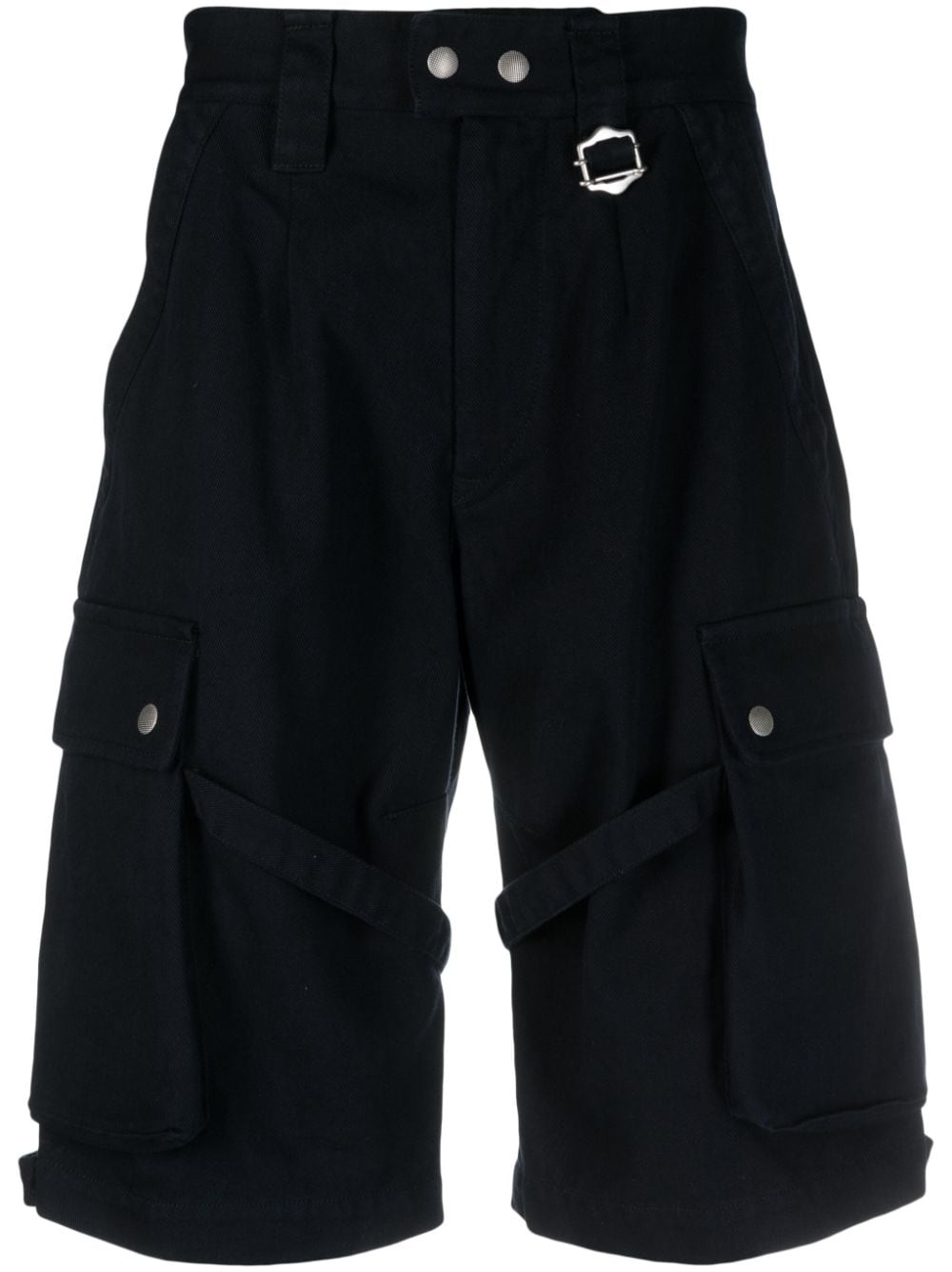 MARANT strap-detailing cotton cargo shorts - Blue von MARANT