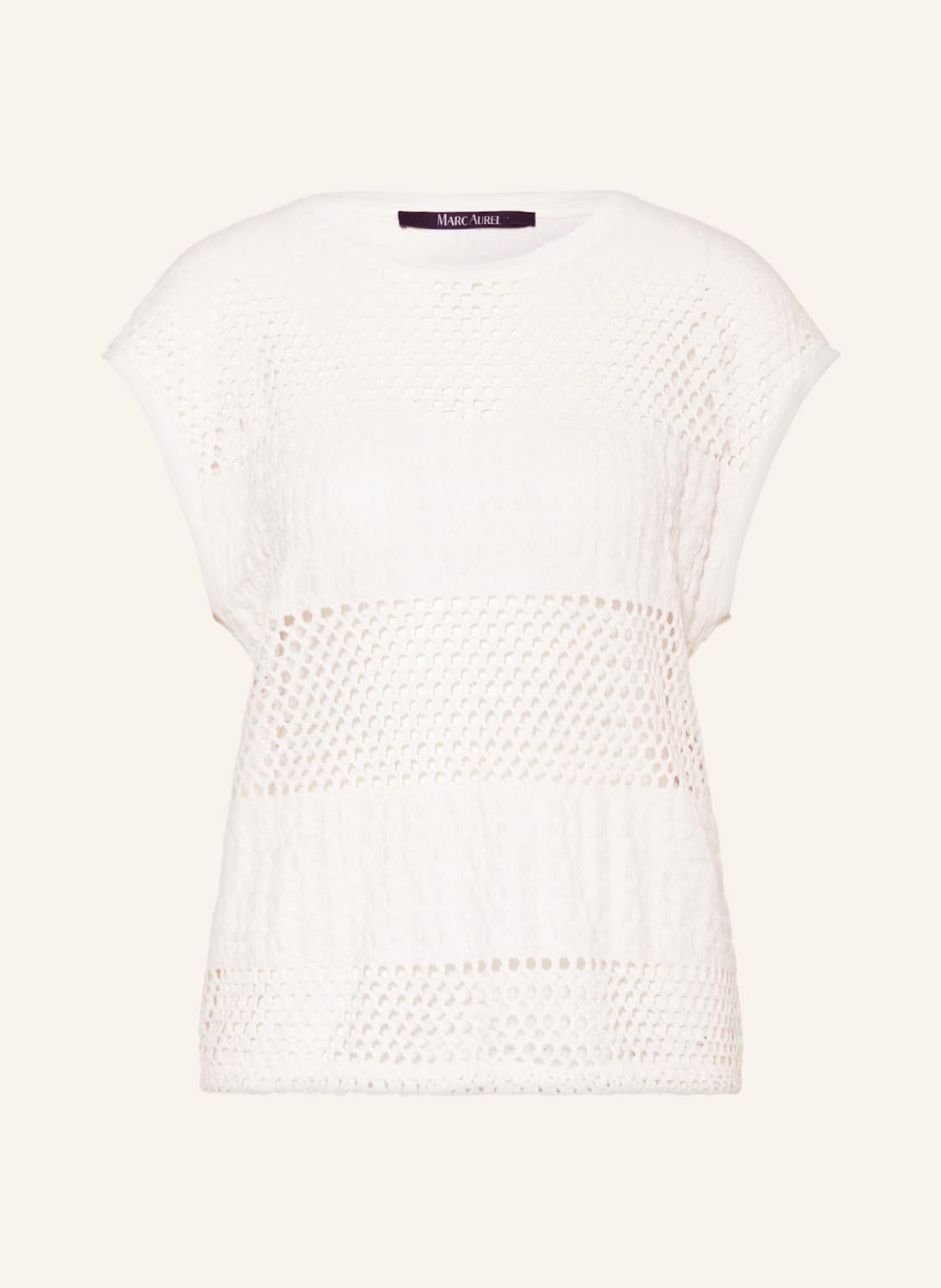 Marc Aurel Mesh-Top weiss von MARC AUREL