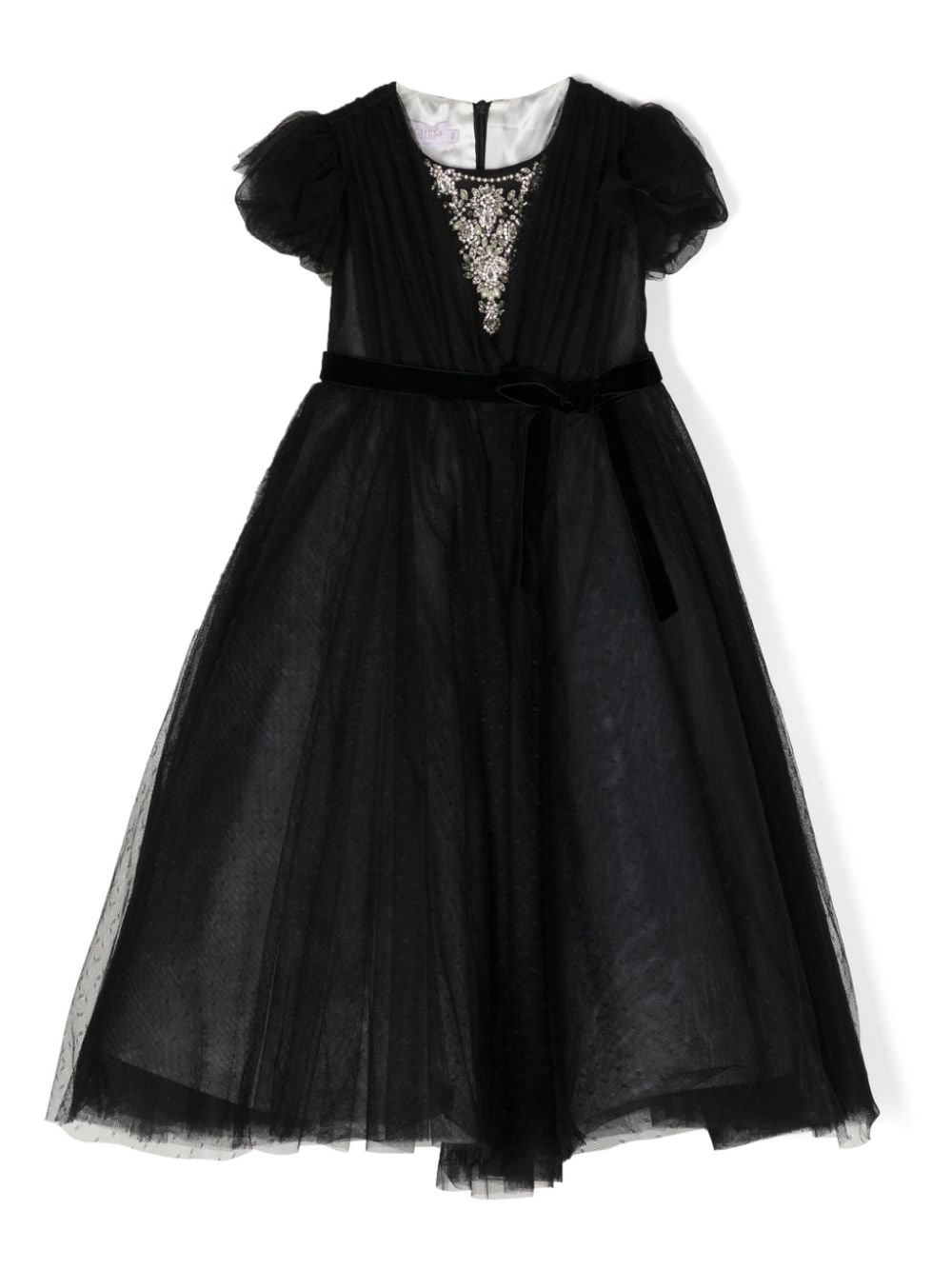 MARCHESA KIDS COUTURE crystal-embellished tulle gown - Black von MARCHESA KIDS COUTURE