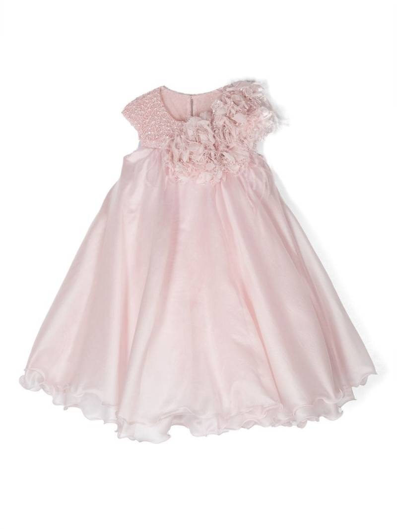 MARCHESA KIDS COUTURE flower-appliqué occasion dress - Pink von MARCHESA KIDS COUTURE
