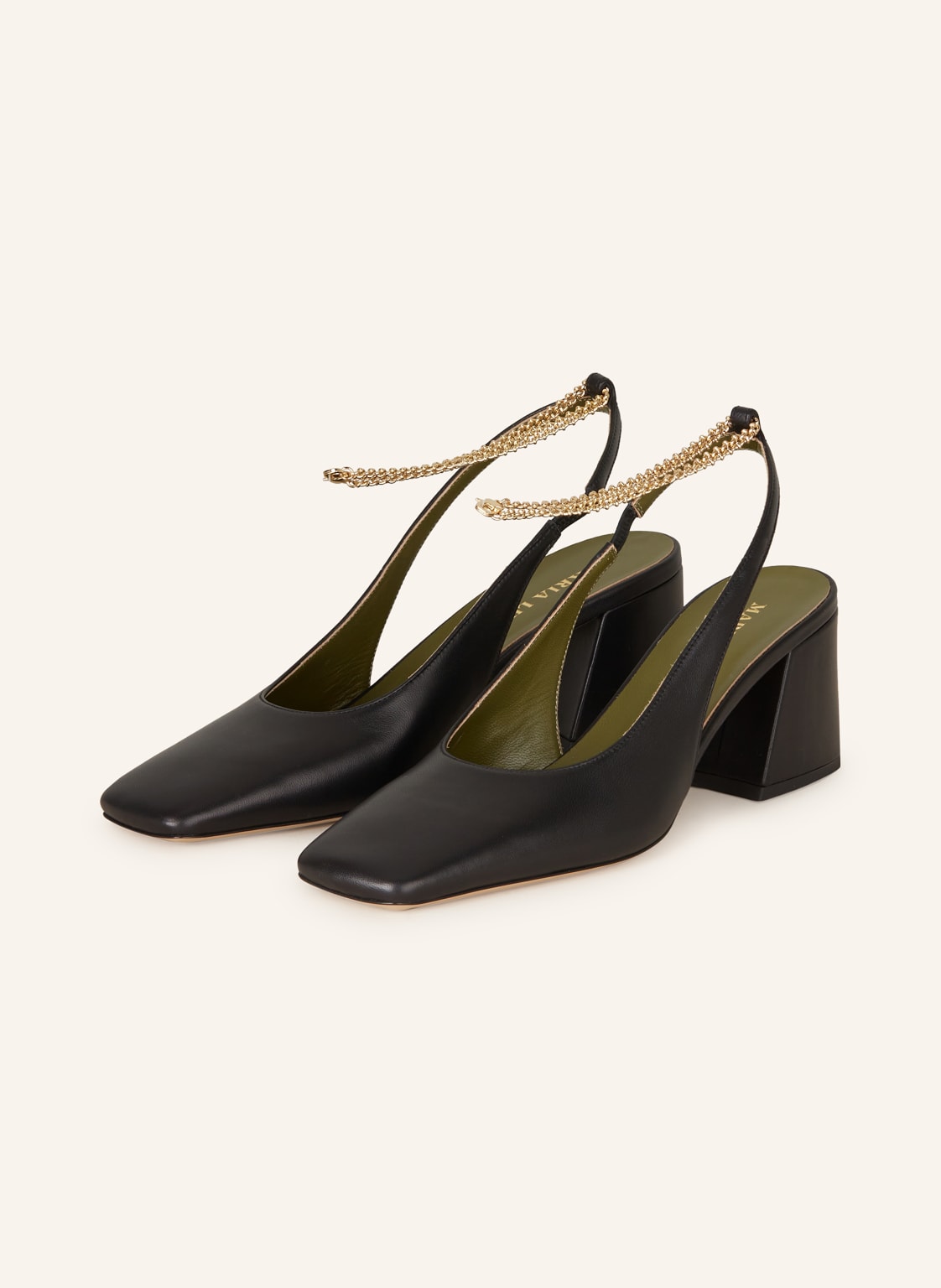 Maria Luca Slingpumps Ilaria schwarz von MARIA LUCA