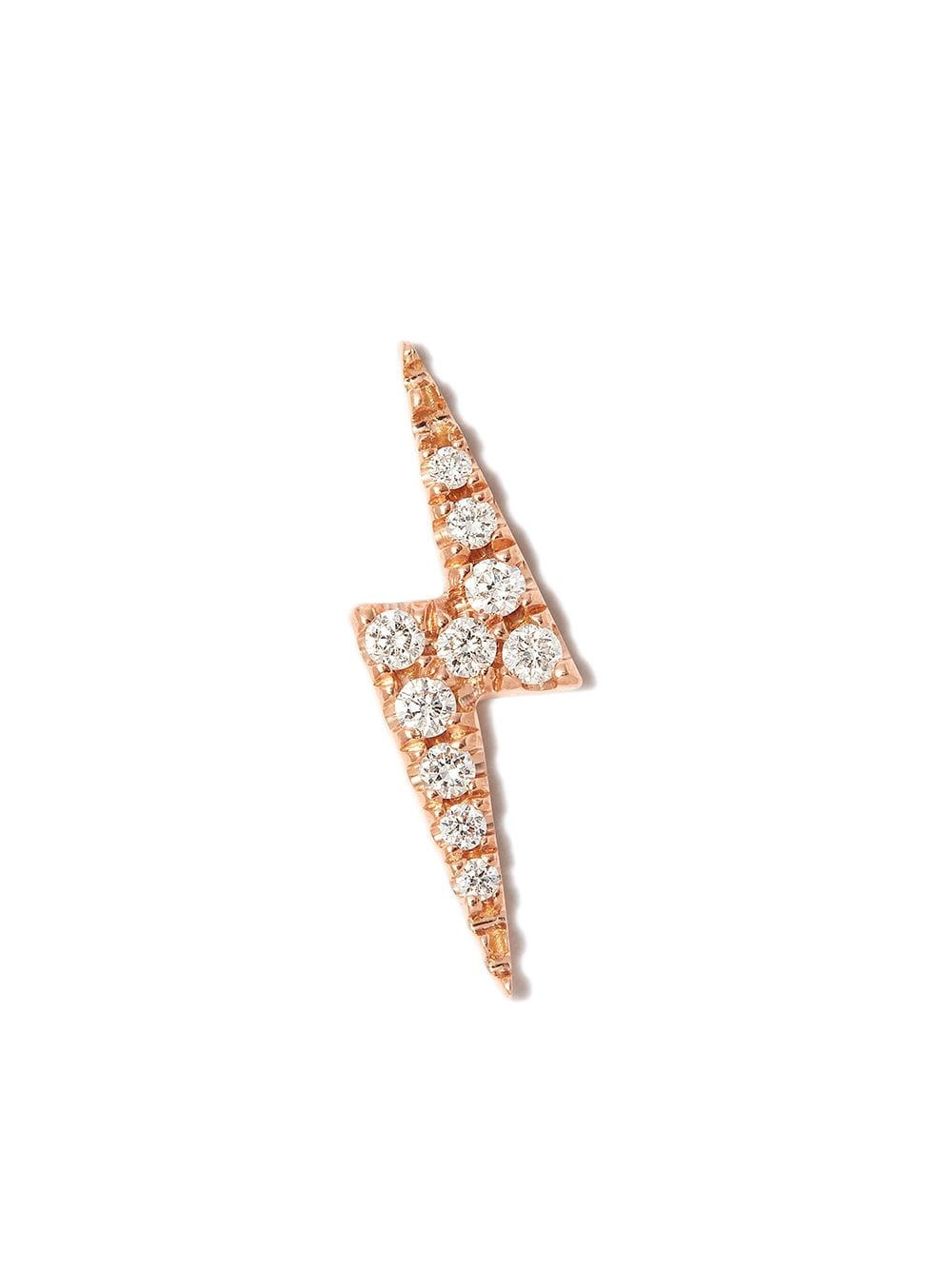 MARIA TASH 18kt rose gold Lightning Bolt earring - Pink von MARIA TASH