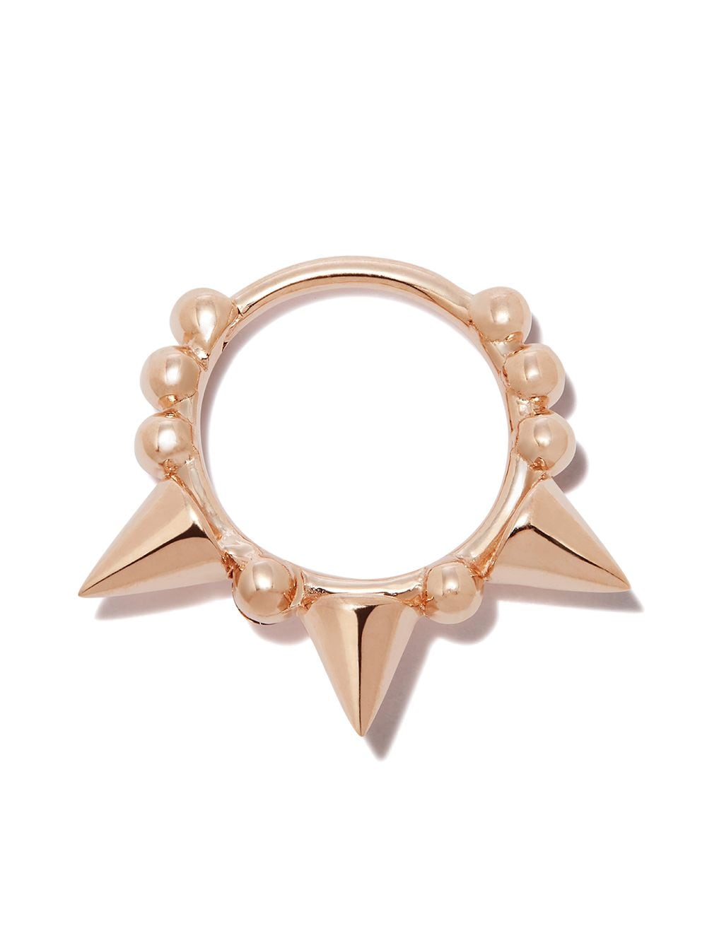 MARIA TASH 18kt rose gold triple spike clicker earring von MARIA TASH