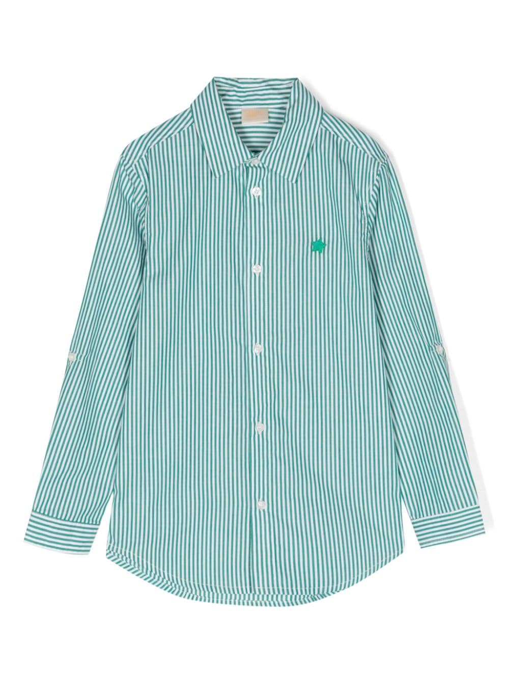 MARLO striped cotton shirt - Green von MARLO