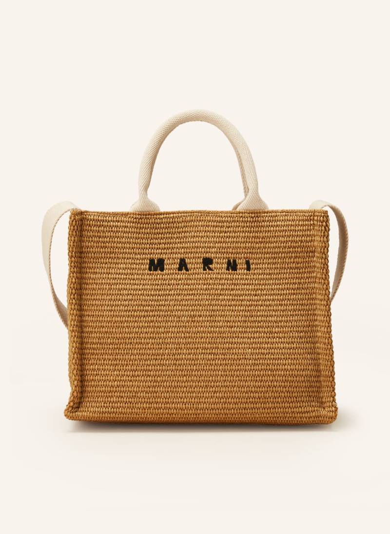 Marni Shopper Basket Small braun von MARNI