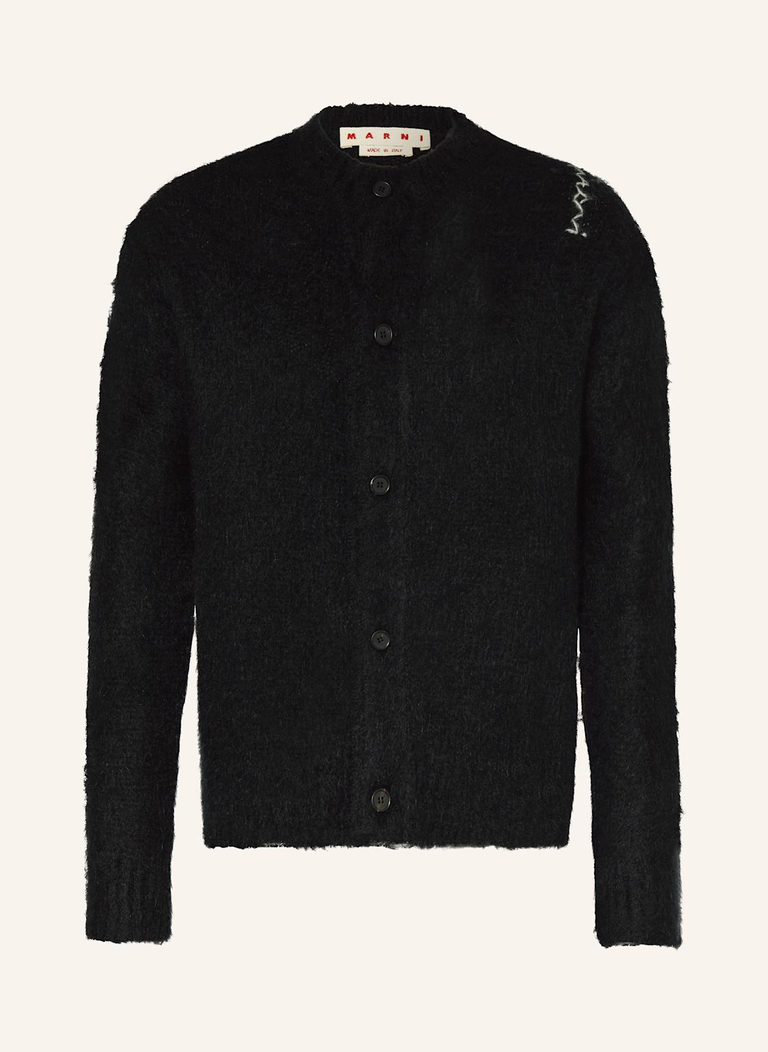 Marni Strickjacke Mit Mohair schwarz Marni Strickjacke Mit Mohair schwarz von MARNI