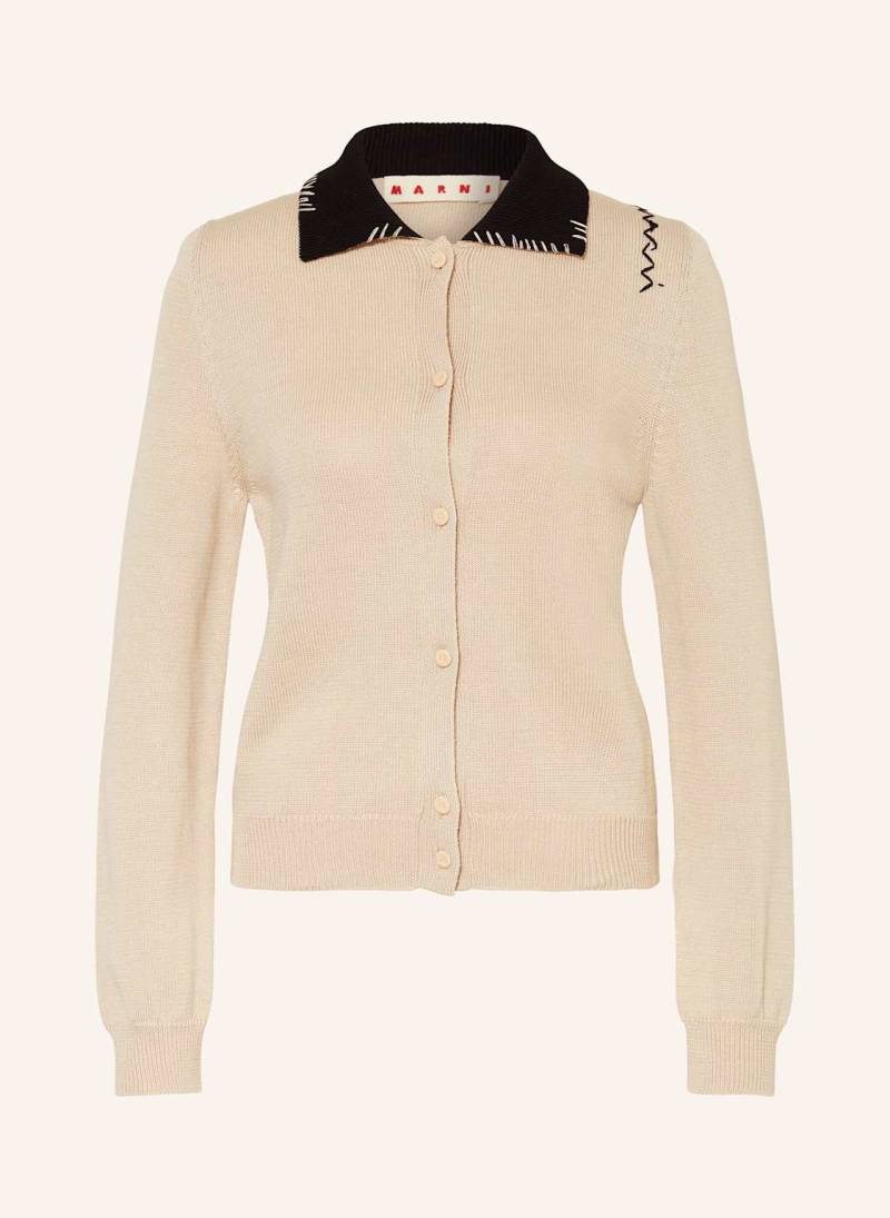 Marni Strickjacke beige von MARNI