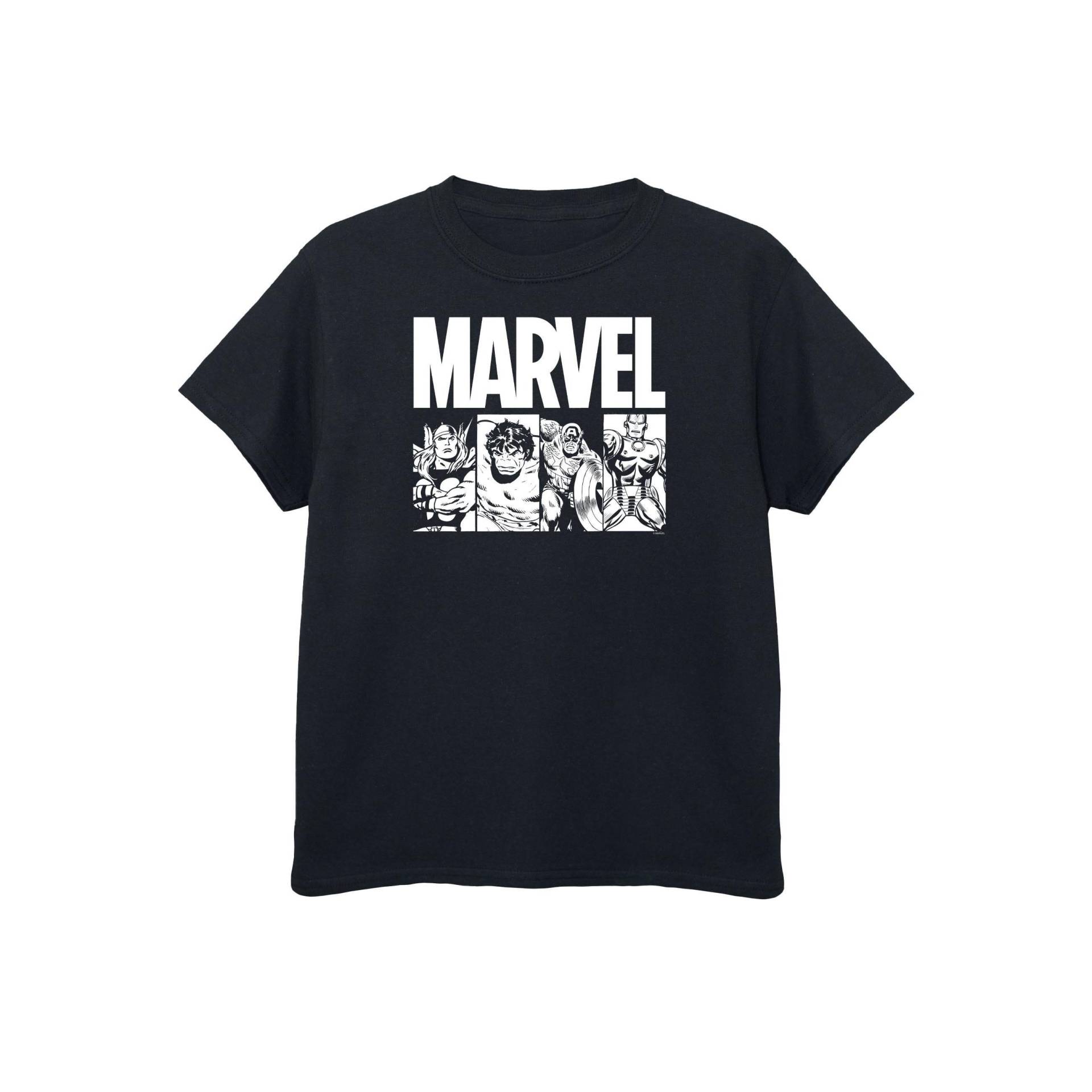 Action Tshirt Jungen Schwarz 116 von MARVEL