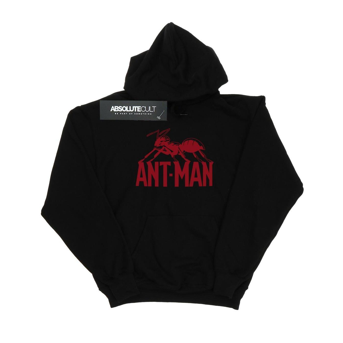 Antman Logo Kapuzenpullover Herren Schwarz L von MARVEL