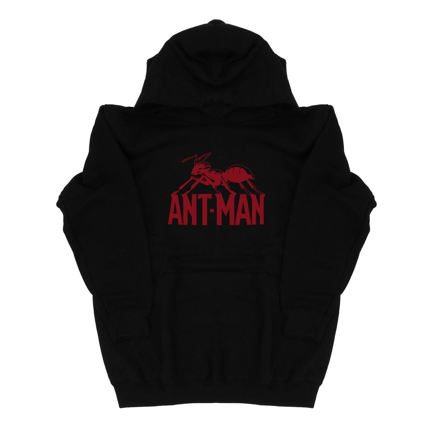 Antman Logo Kapuzenpullover Jungen Schwarz 128 von MARVEL