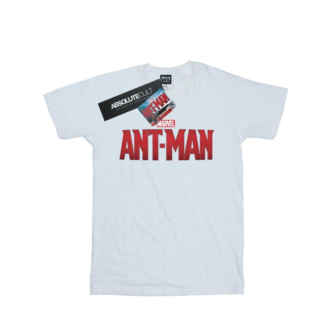 Antman Movie Logo Tshirt Herren Weiss XXL von MARVEL