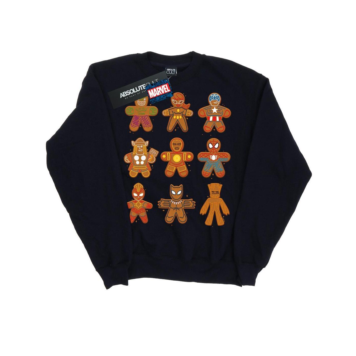 Avengers Christmas Gingerbread Sweatshirt Damen Marine S von MARVEL