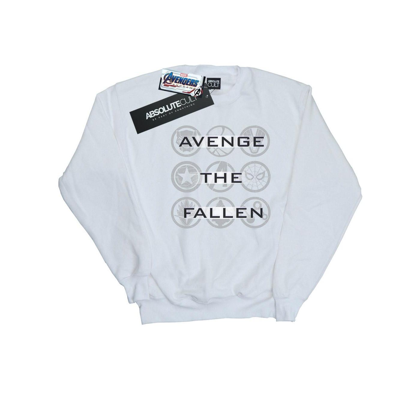 Avengers Endgame Avenge The Fallen Icons Sweatshirt Jungen Weiss 140/146 von MARVEL
