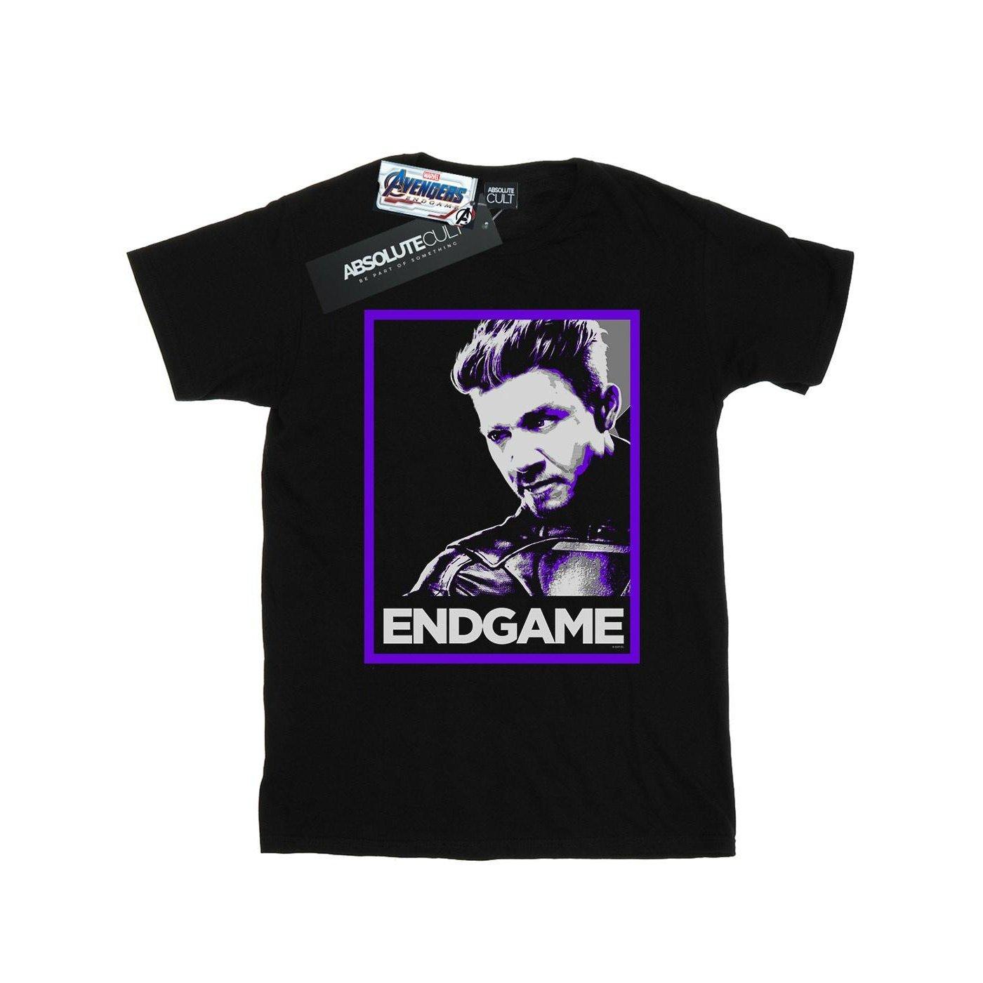 Avengers Endgame Hawkeye Poster Tshirt Damen Schwarz S von MARVEL