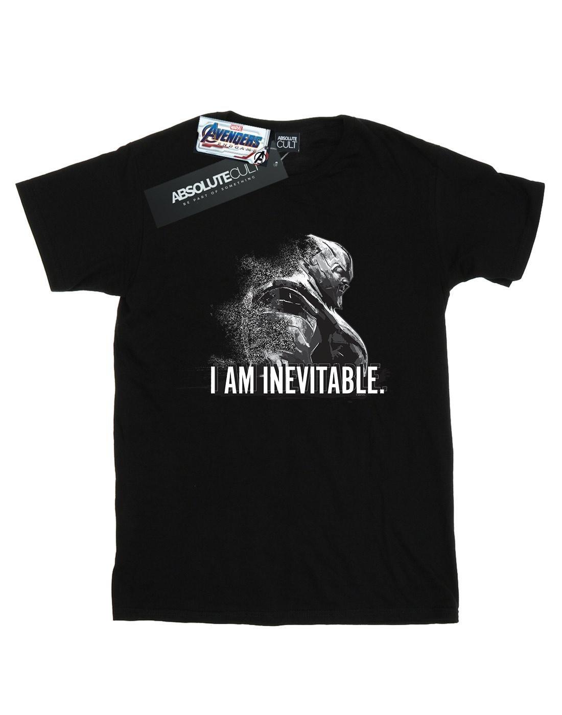 Avengers Endgame I Am Inevitable Tshirt Unisex Schwarz 116 von MARVEL