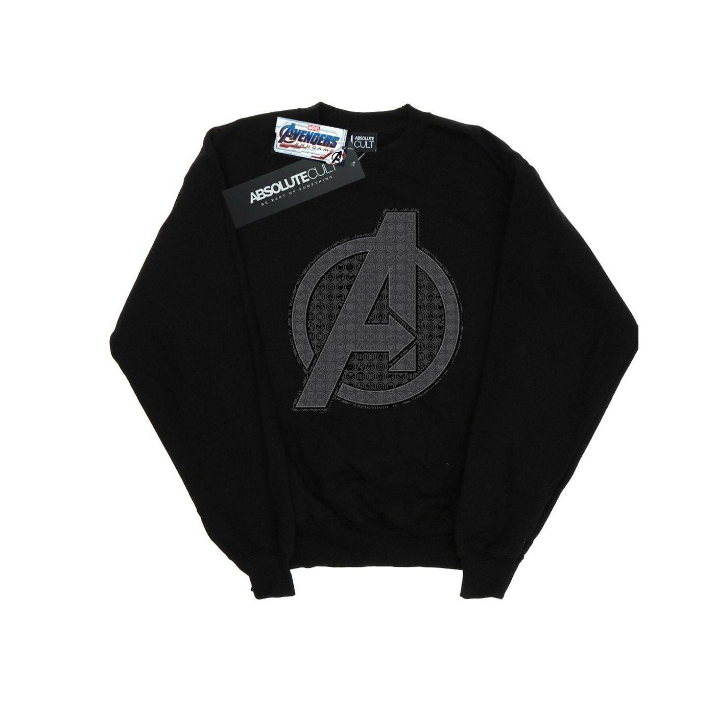 Avengers Endgame Iconic Logo Sweatshirt Damen Schwarz L von MARVEL