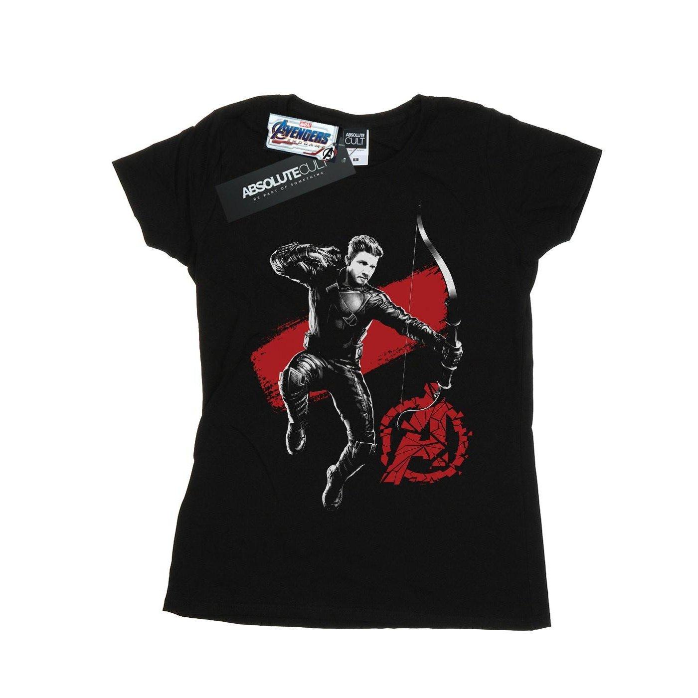 Avengers Endgame Mono Hawkeye Tshirt Damen Schwarz L von MARVEL