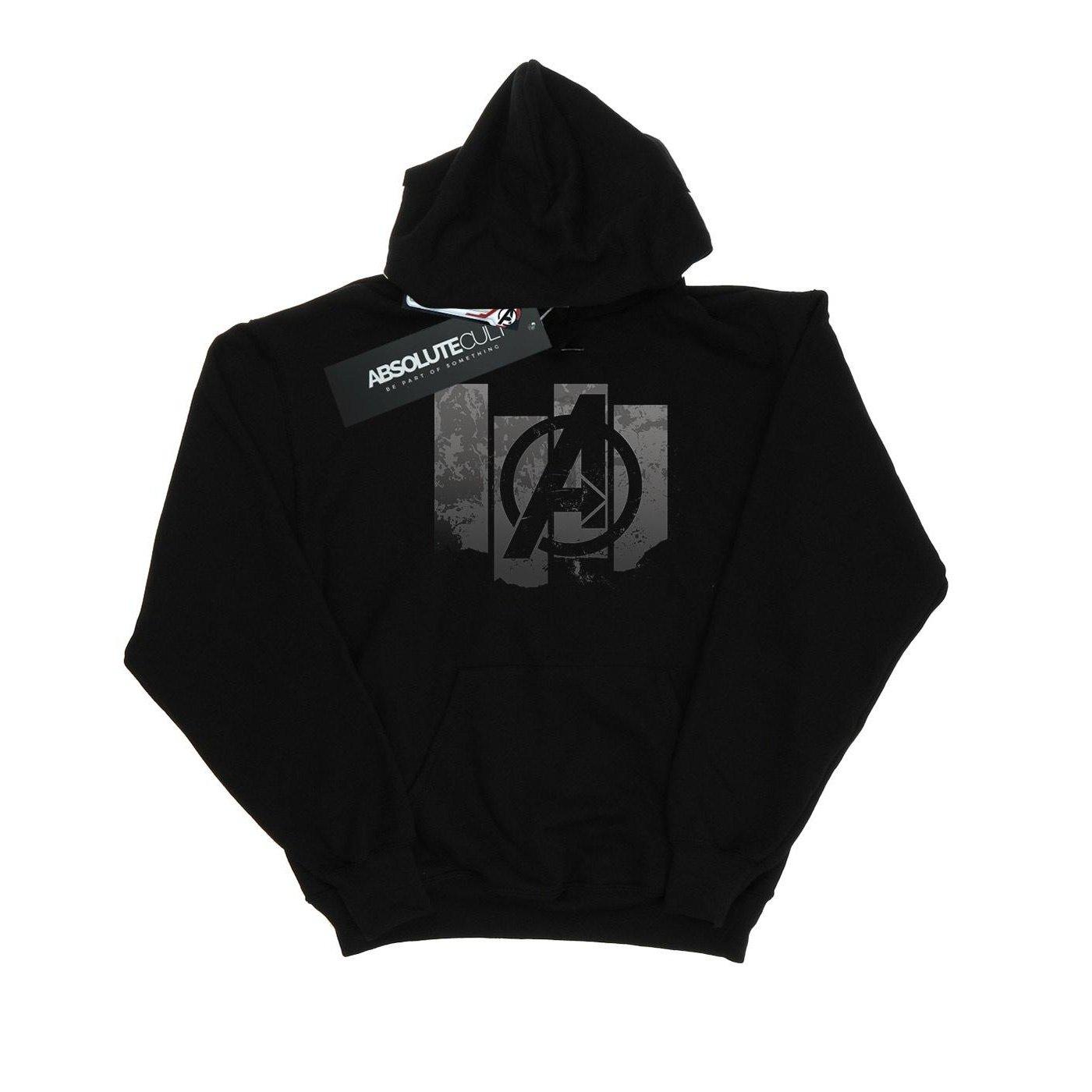 Avengers Endgame Panel Logo Kapuzenpullover Damen Schwarz XXL von MARVEL