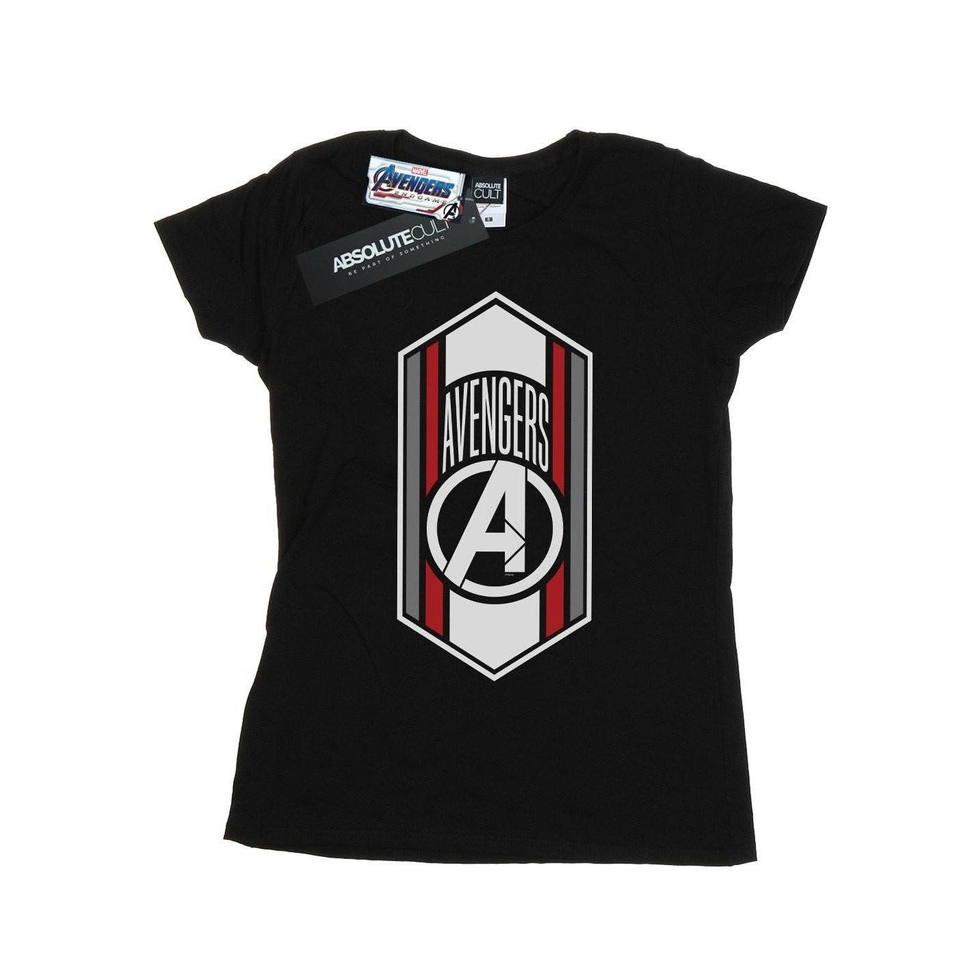 Avengers Endgame Team Icon Tshirt Damen Schwarz XL von MARVEL