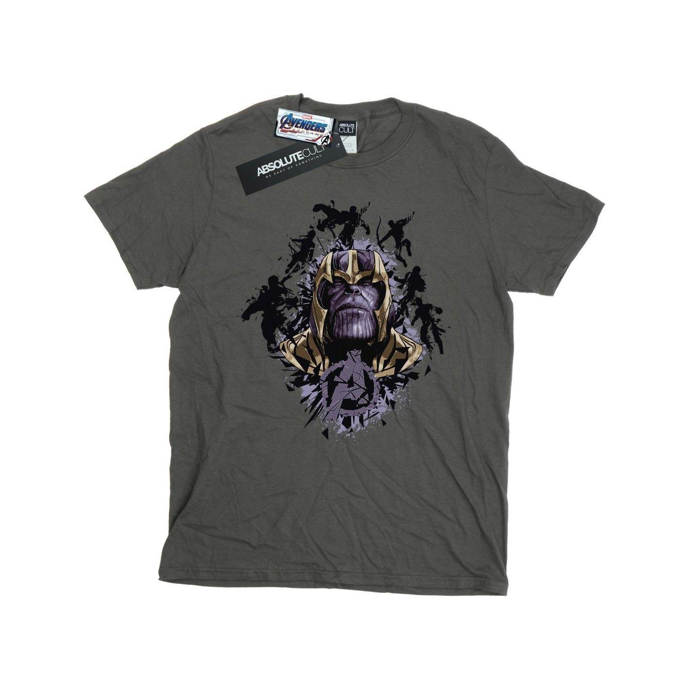 Avengers Endgame Warlord Thanos Tshirt Damen Charcoal Black XL von MARVEL