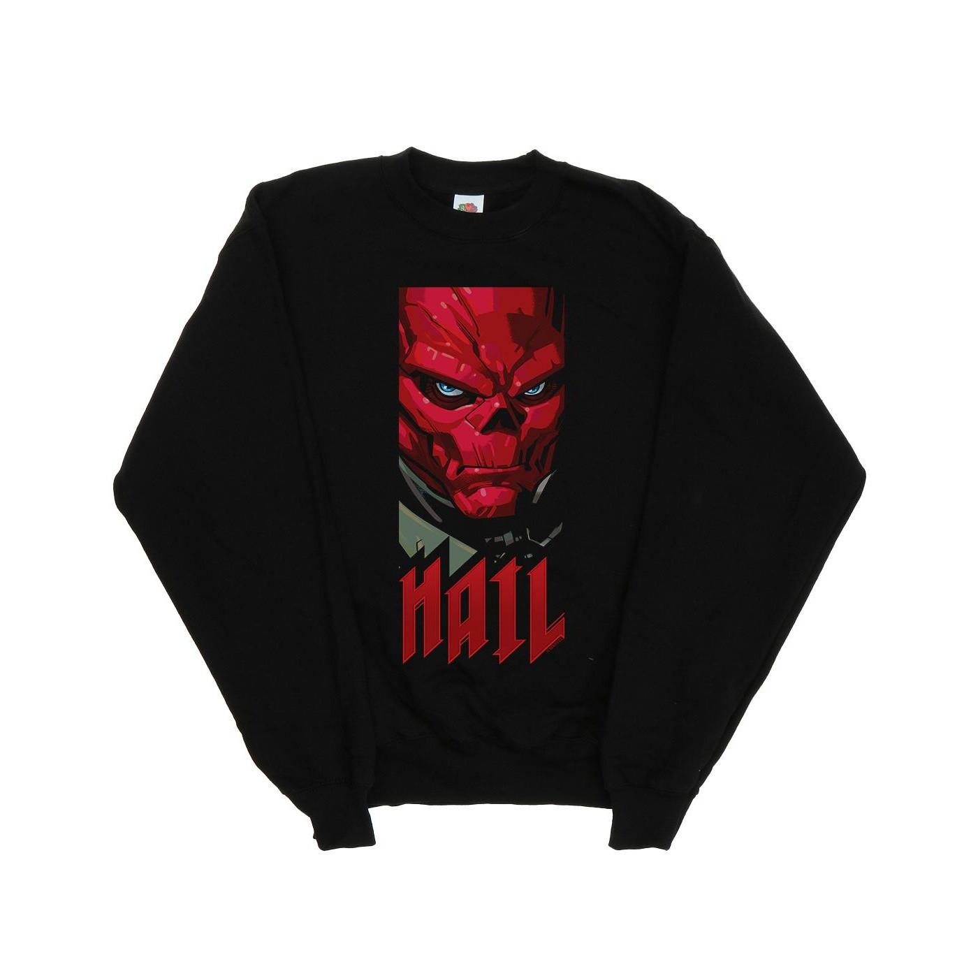 Avengers Hail Red Skull Sweatshirt Mädchen Schwarz 152-158 von MARVEL