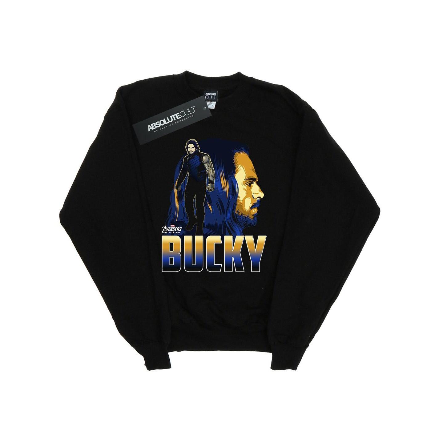 Avengers Infinity War Bucky Character Sweatshirt Mädchen Schwarz 140/146 von MARVEL