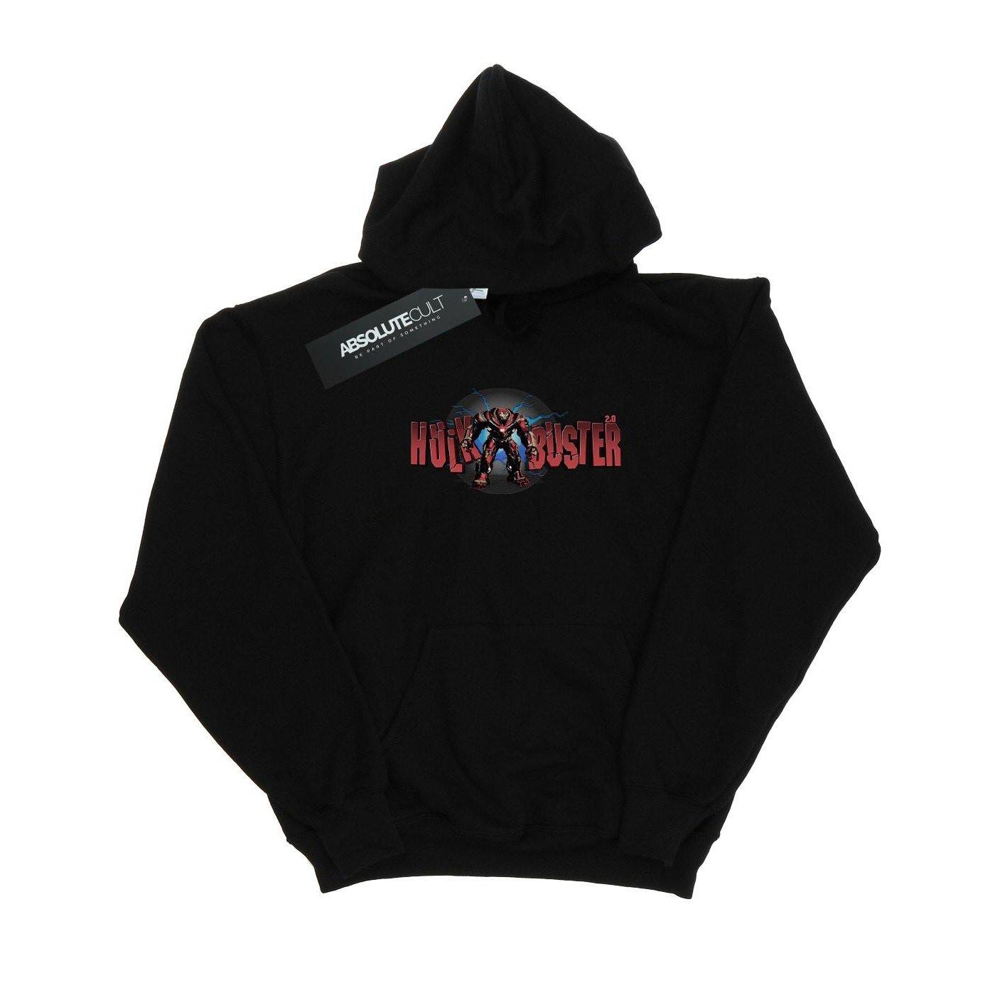 Avengers Infinity War Hulkbuster 2.0 Kapuzenpullover Herren Schwarz L von MARVEL