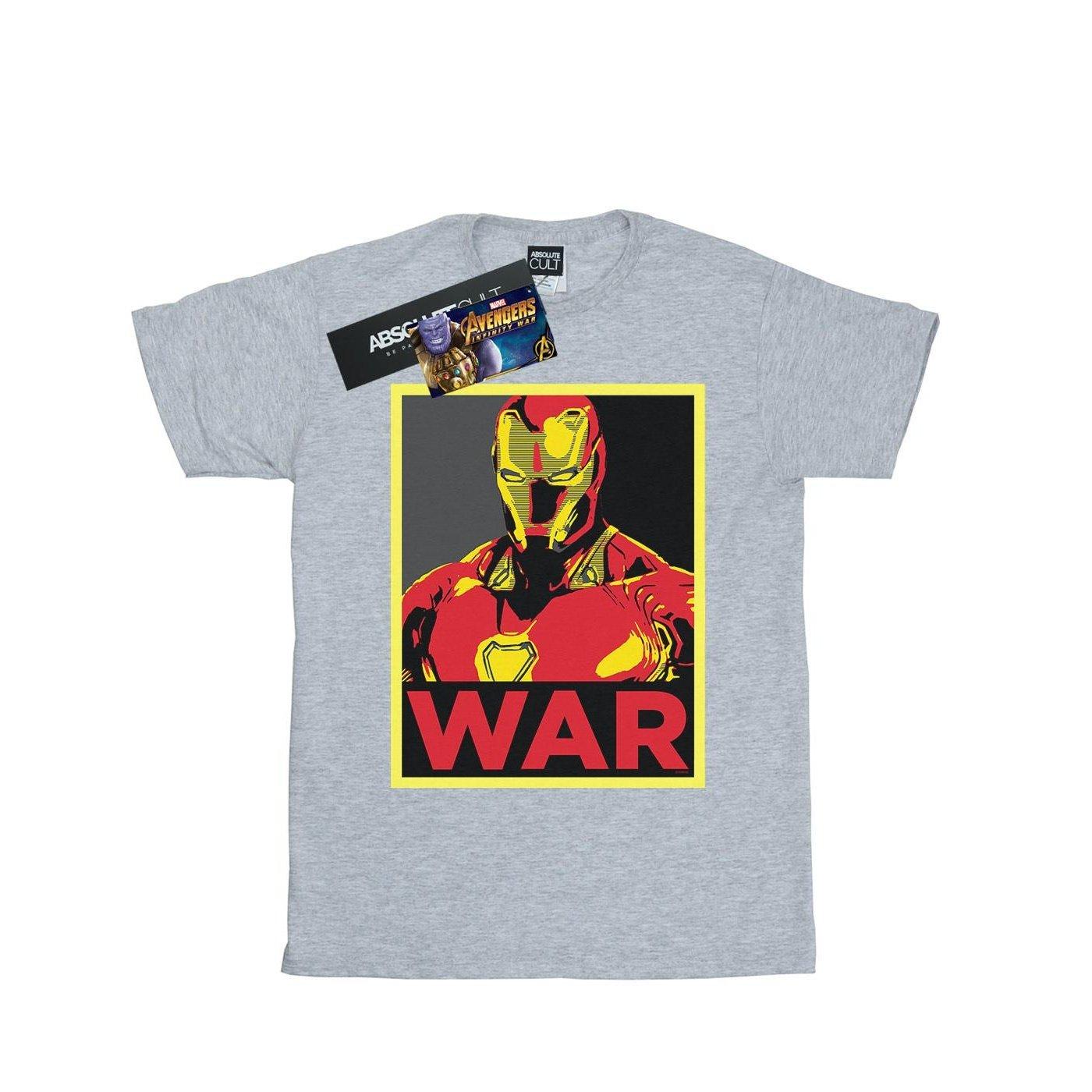 Avengers Infinity War Iron Man War Tshirt Damen Grau L von MARVEL