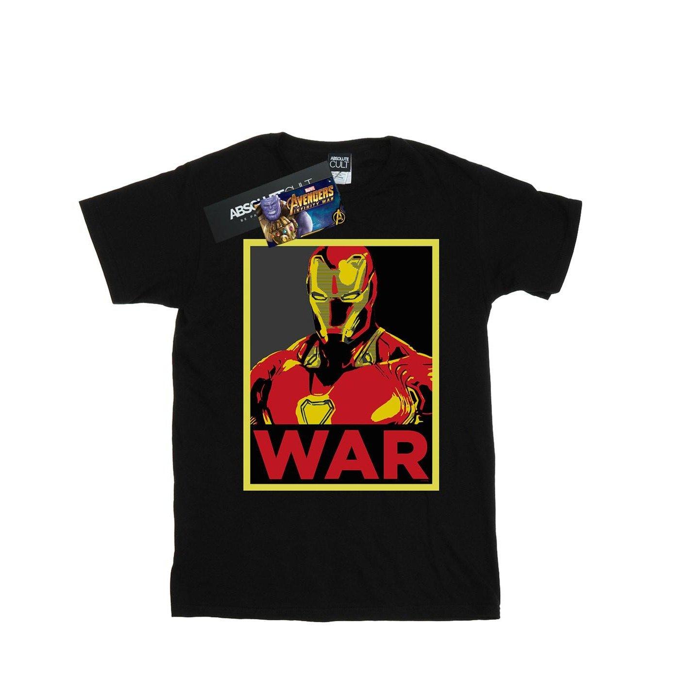 Avengers Infinity War Iron Man War Tshirt Damen Schwarz M von MARVEL