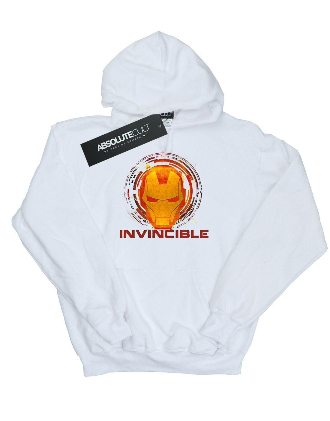 Avengers Iron Man Invincible Kapuzenpullover Mädchen Weiss 116 von MARVEL