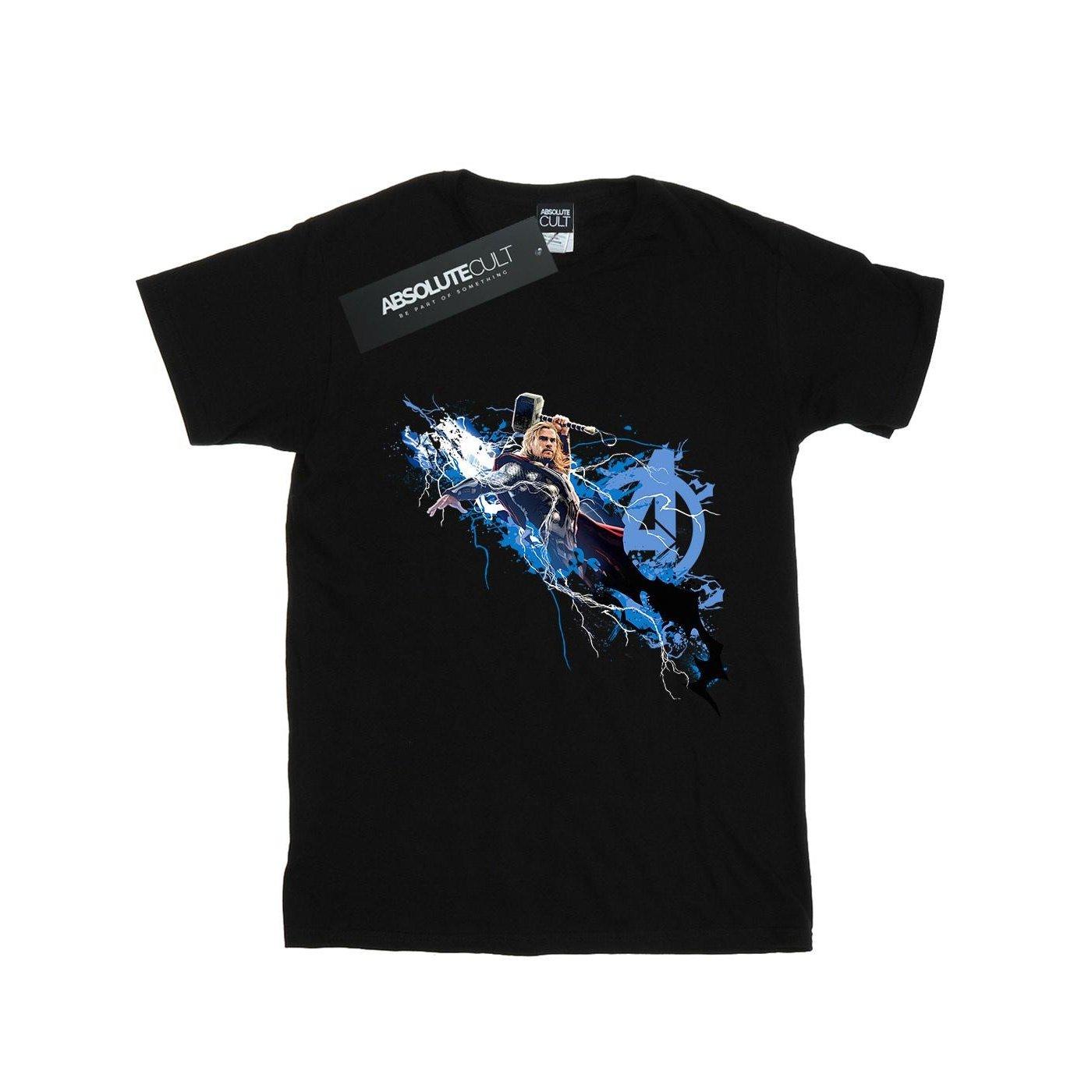 Avengers Thor Splash Tshirt Jungen Schwarz 140/146 von MARVEL