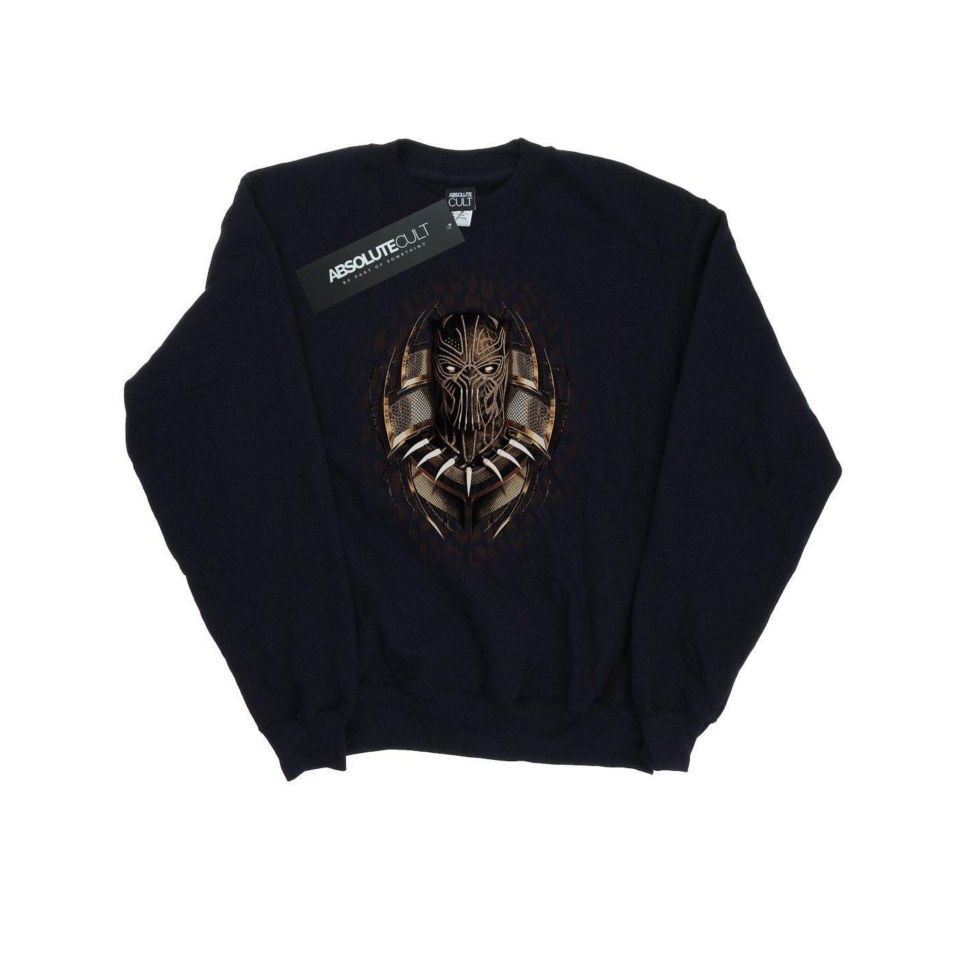 Black Panther Gold Killmonger Sweatshirt Damen Schwarz M von MARVEL