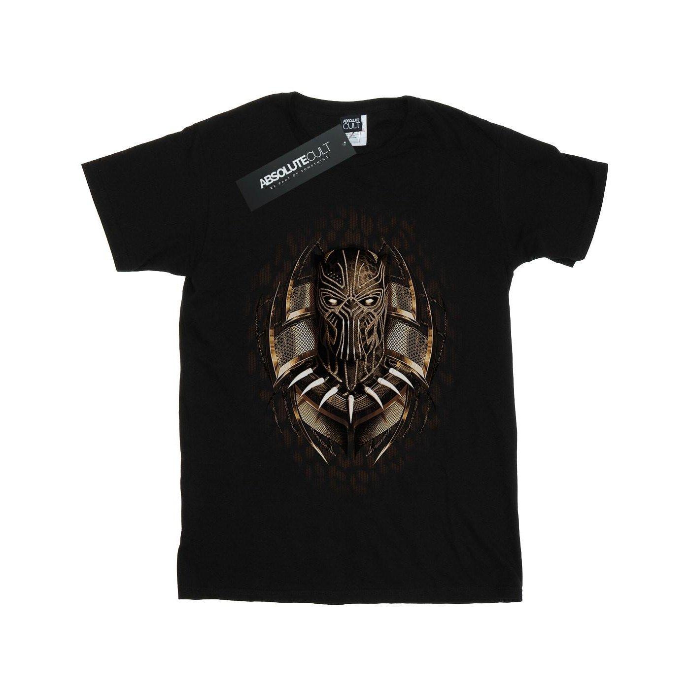 Black Panther Gold Killmonger Tshirt Jungen Schwarz 140/146 von MARVEL