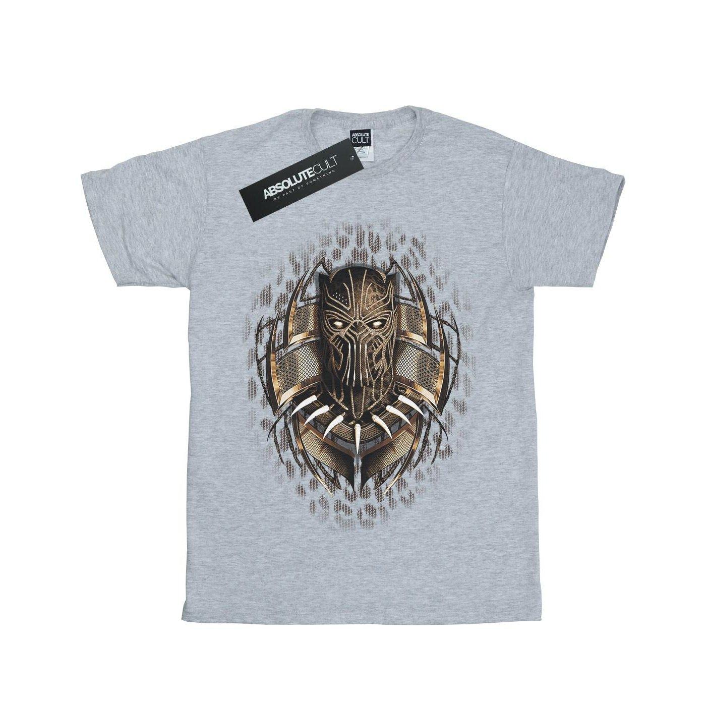 Black Panther Gold Killmonger Tshirt Unisex Grau 128 von MARVEL