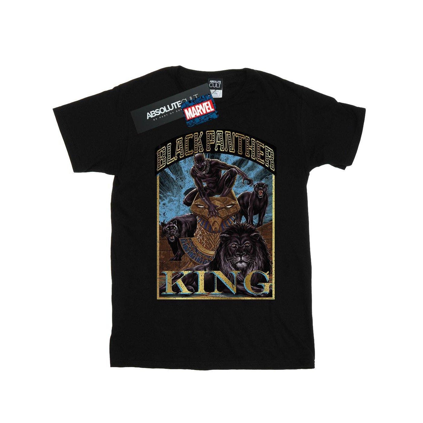 Black Panther Homage Tshirt Jungen Schwarz 128 von MARVEL